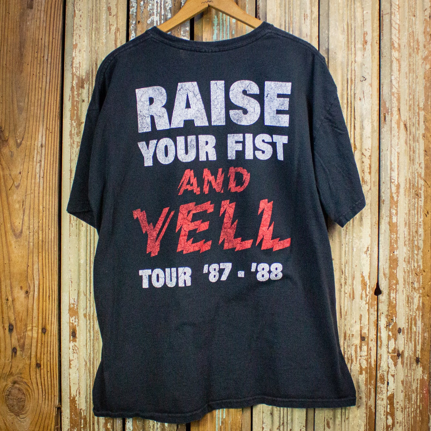 Alice Cooper Raise Your Fist and Yell Concert T Shirt y2k Black XL