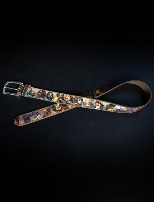 Custom Beatles Let It Be Leather Belt Size 33