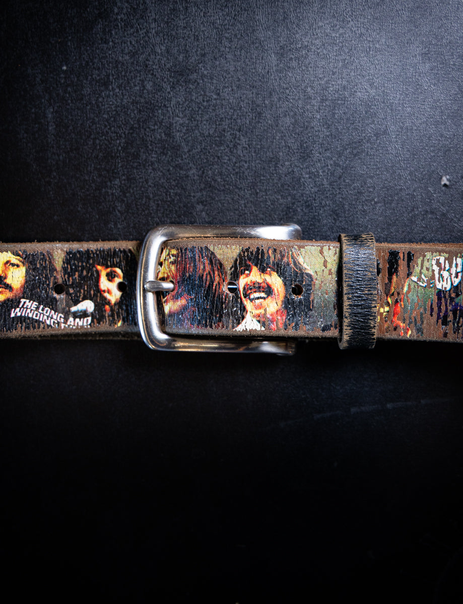 Custom Beatles Let It Be Leather Belt Size 33
