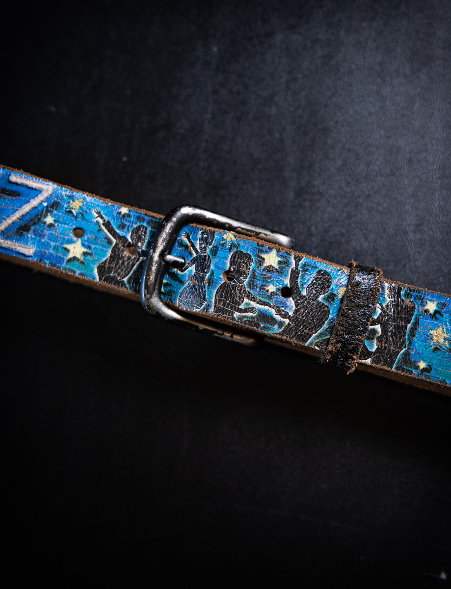 Custom "Jazz" Leather Belt Size 33