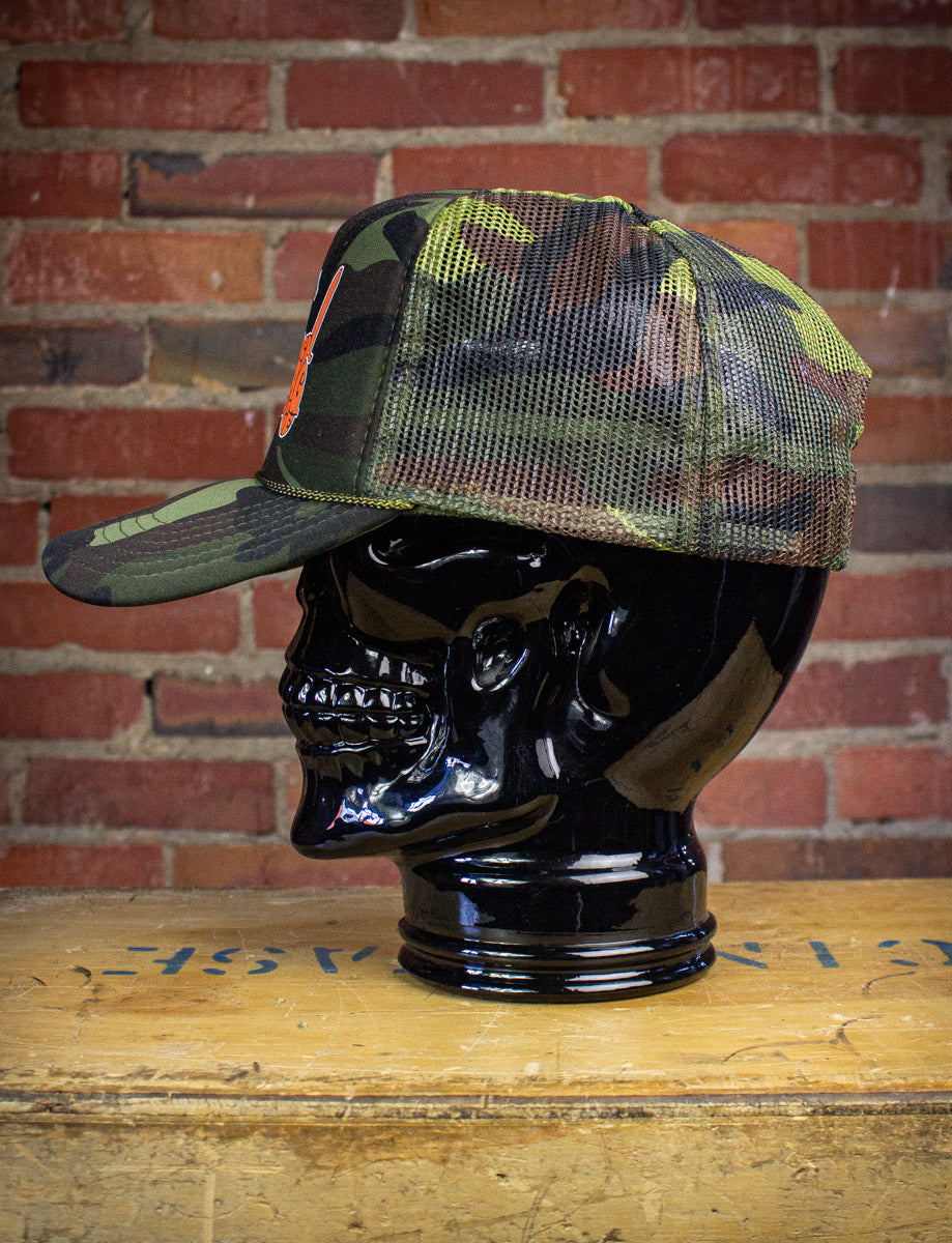 Black Shag Vintage Camo Chopper Trucker Hat