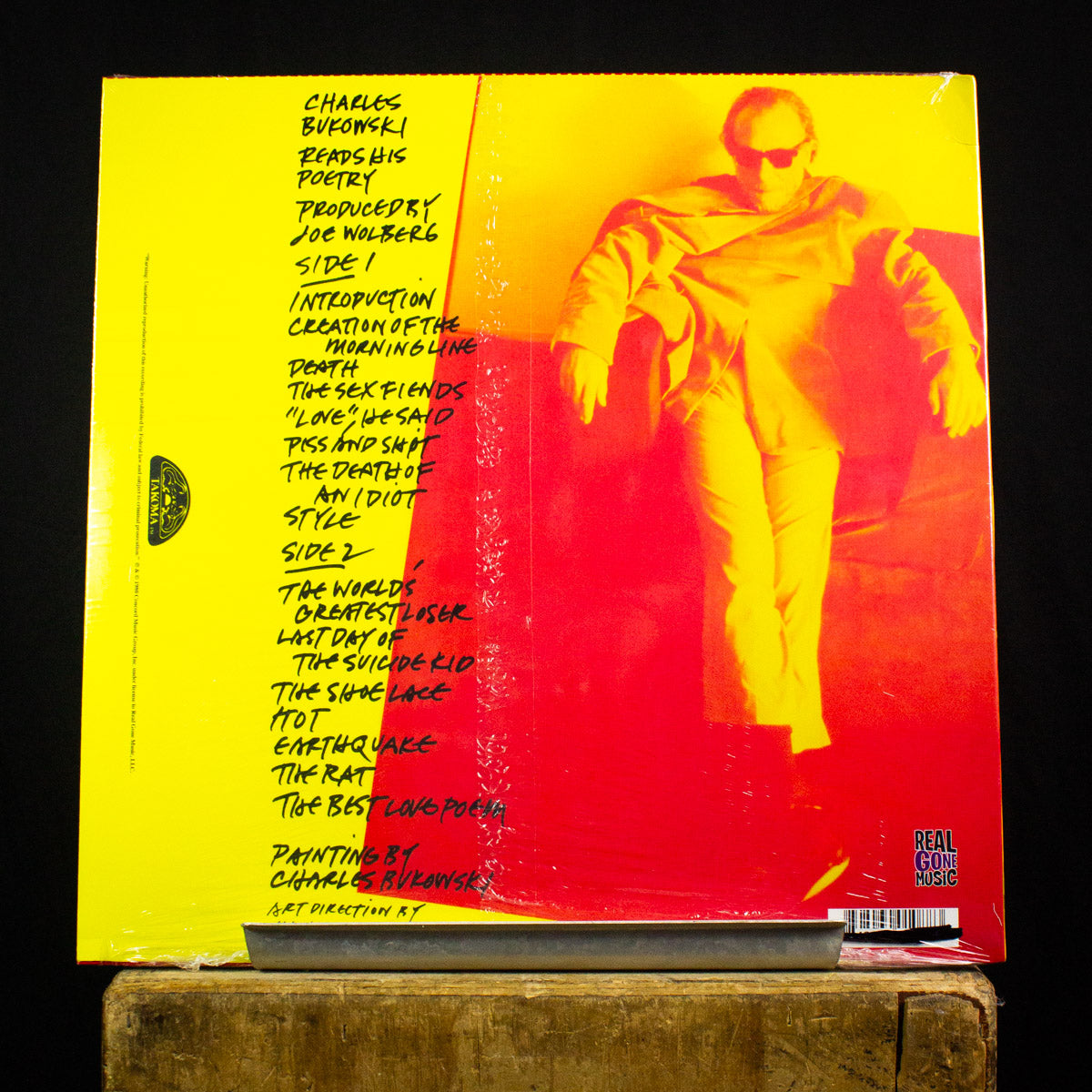 Charles Bukowski Reads His Poetry LP (Clear with Black Swirl Vinyl)