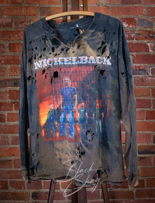 Vintage Nickelback The Long Road Long Sleeve Concert T Shirt by Dead End Career Club XL