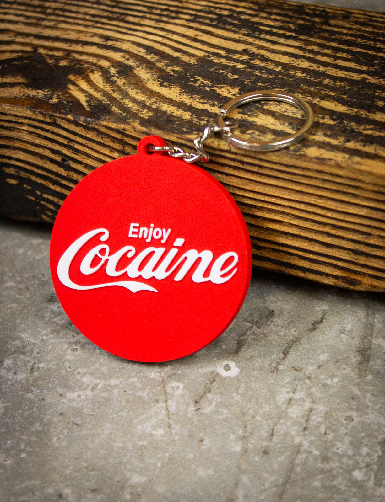 Enjoy Cocaine Key Chain