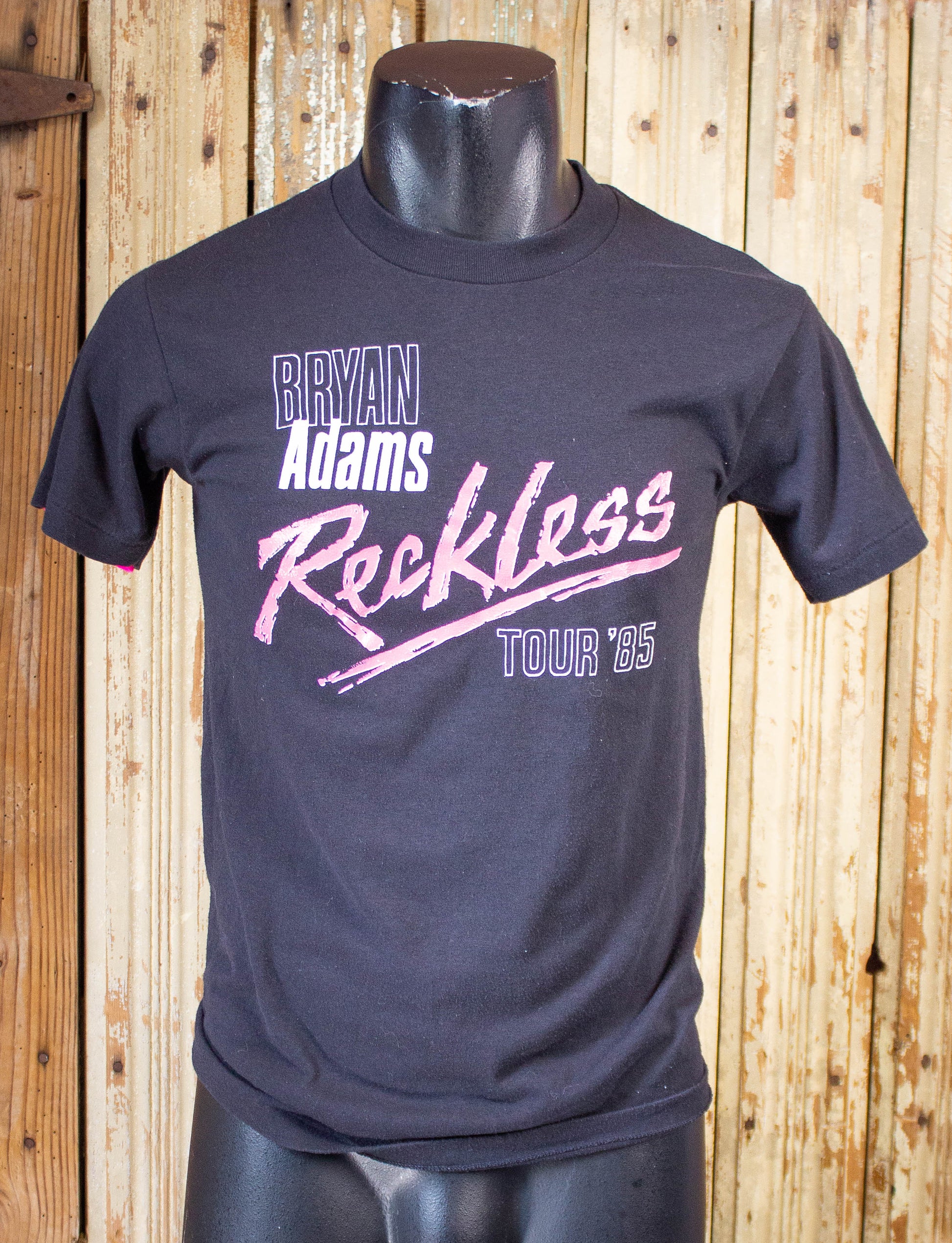 Vintage Bryan Adams Reckless Concert T-Shirt 1985 Black SVintage Bryan Adams Reckless Concert T-Shirt 1985 Black S