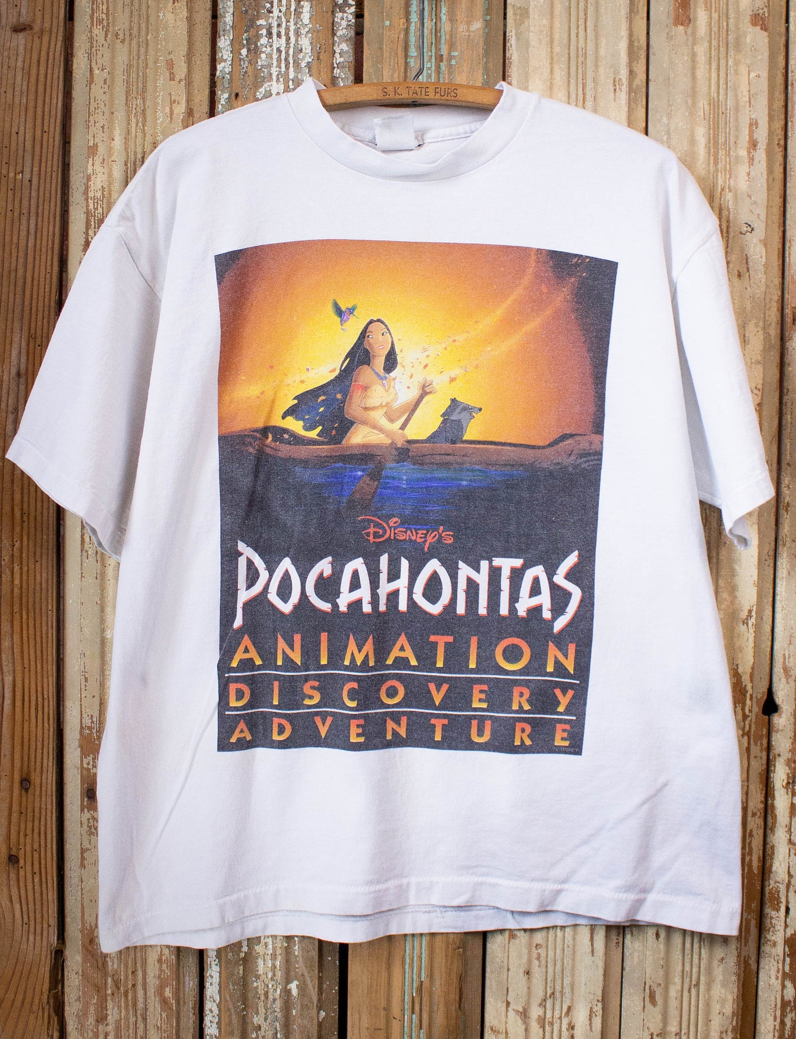 Vintage Disney Pocahontas Adventure Graphic T-Shirt 1995 M