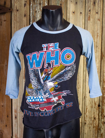 Vintage The Who Concert T Shirt 1982 The First Farewell Tour Black