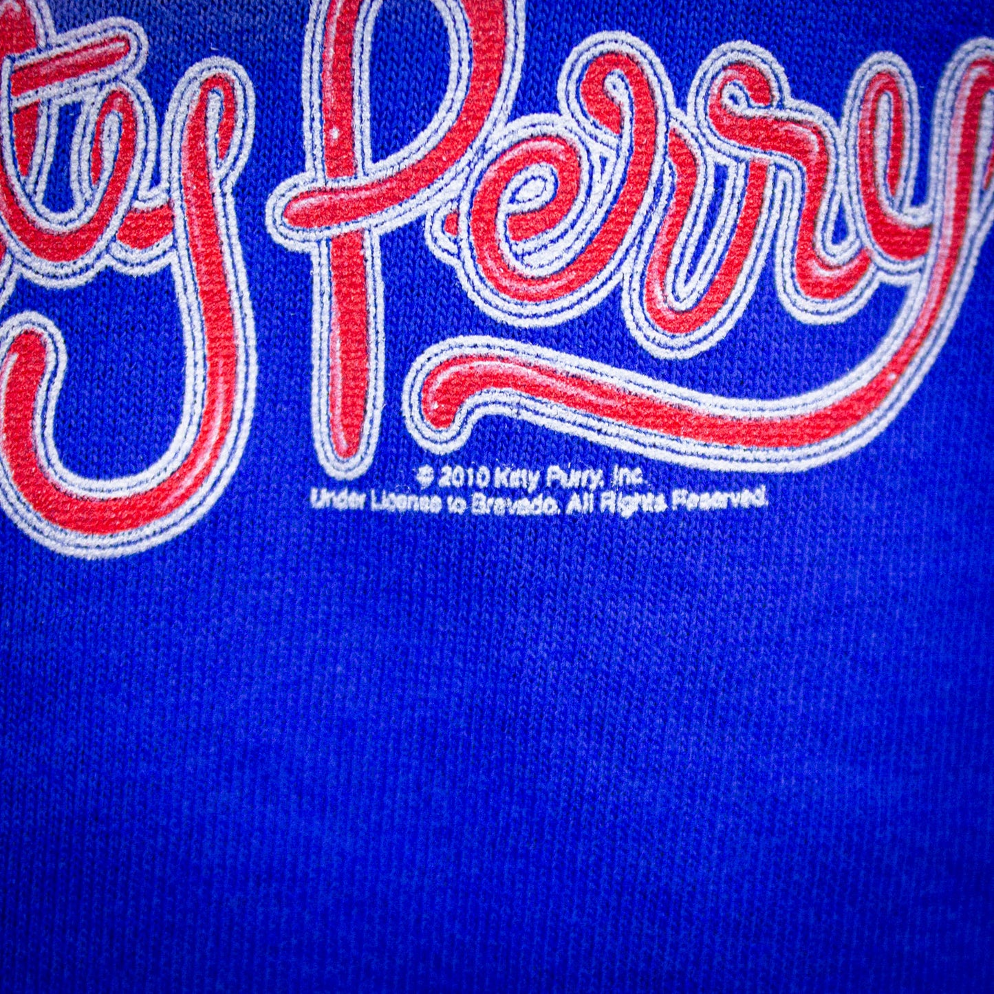 Katy Perry Teenage Dream Concert T Shirt 2010 Blue Small