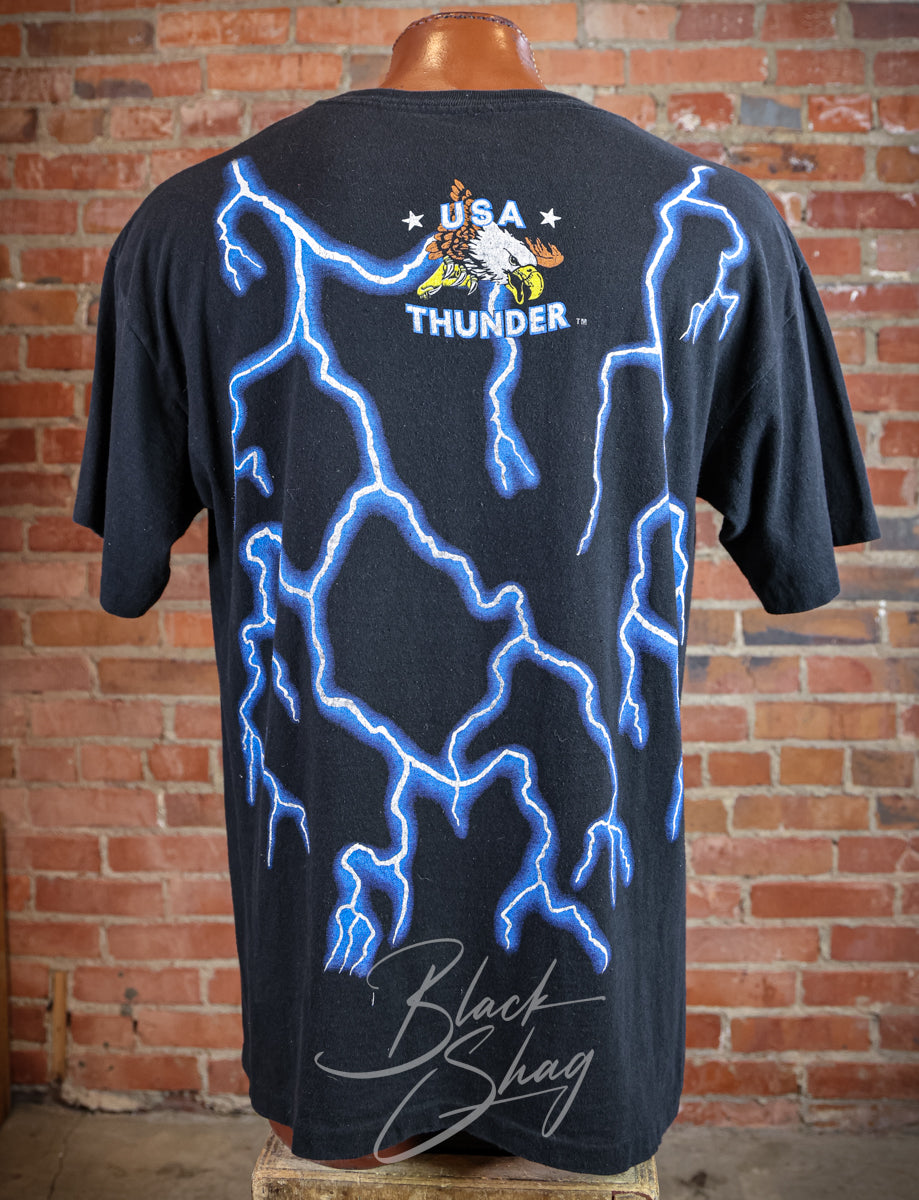 Vintage Leader Of The Pack American Thunder T Shirt XL – Black
