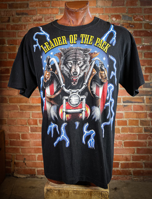 Leader Of The Pack American Thunder Vintage T Shirt XL