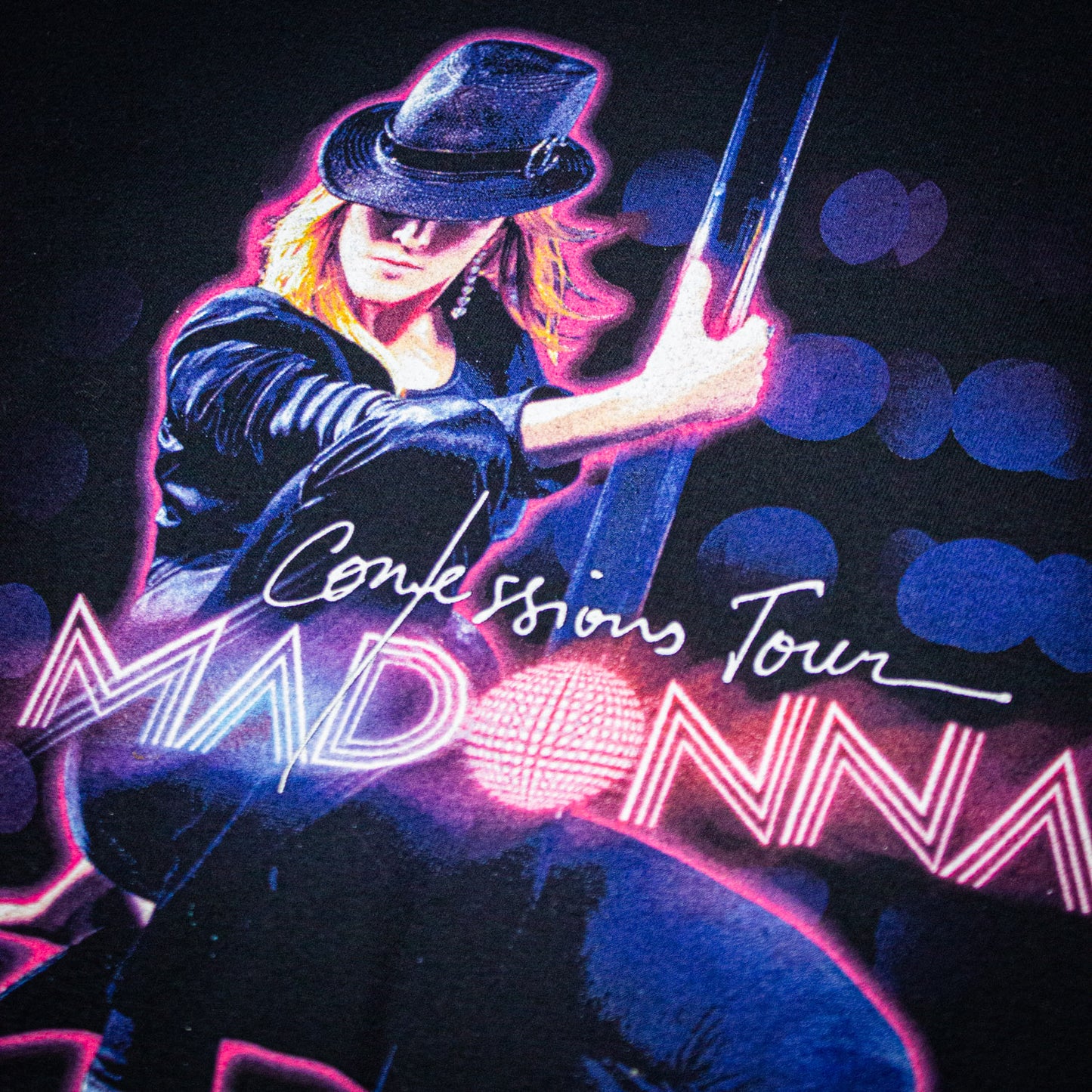 Madonna Confessions Tour Concert T Shirt 2006 Black Medium