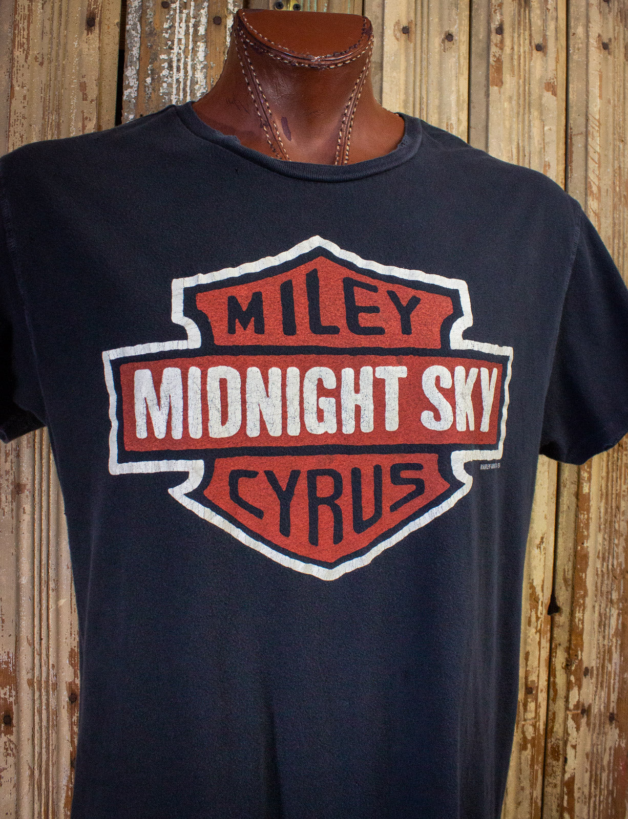 Miley Cyrus Midnight Sky Made Worn Harley Davidson T Shirt 2020 Black XL