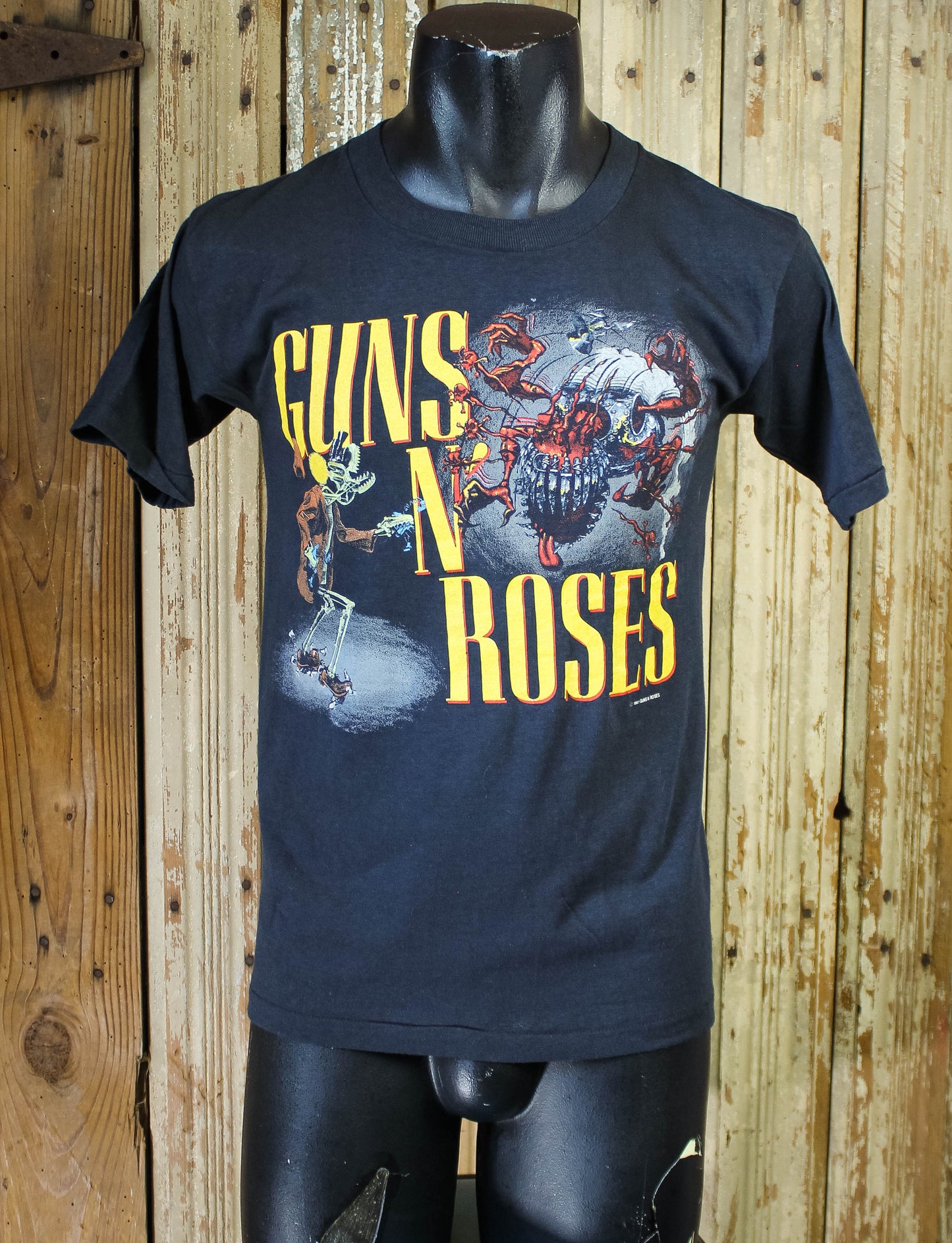 Vintage Guns N' Roses Appetite For Destruction Concert T-Shirt 1987 S