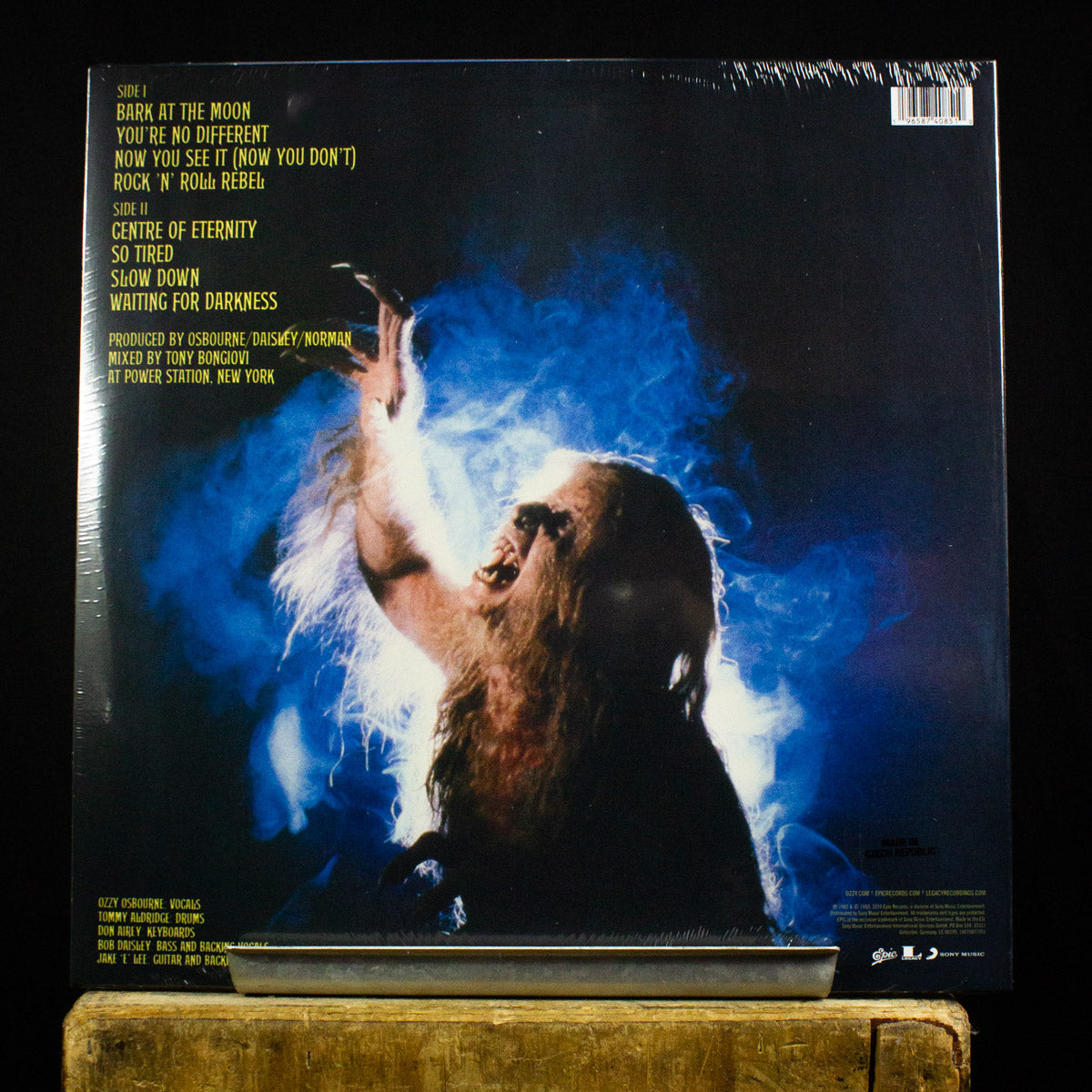 Ozzy Osbourne Bark at the Moon LP (40th Anniversary Pressing Blue Vinyl)