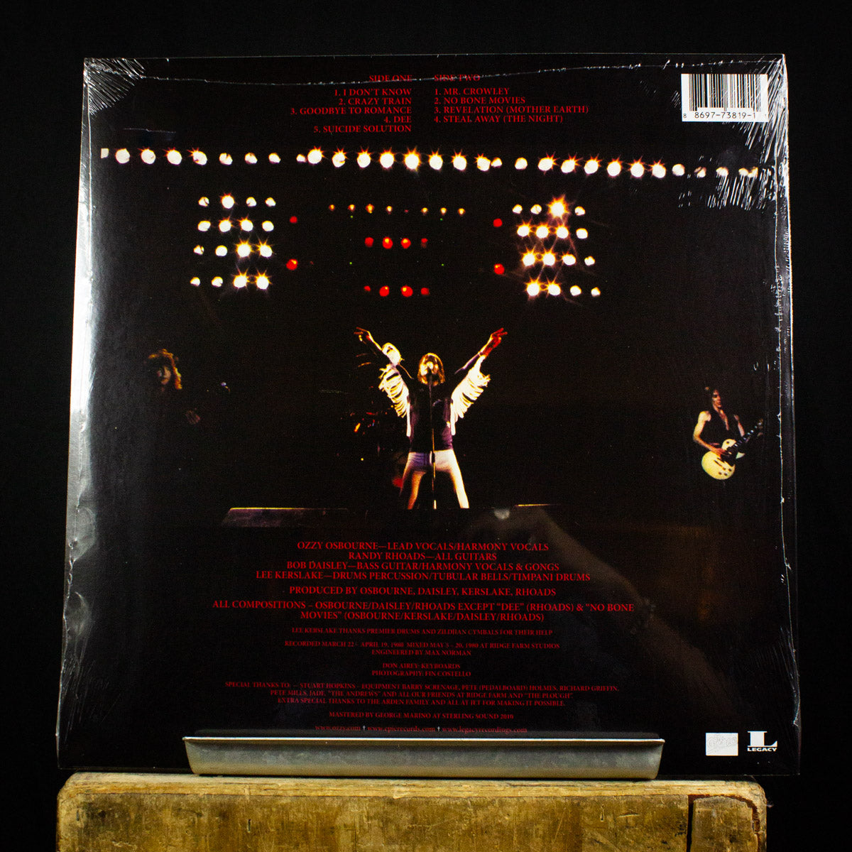 Ozzy Osbourne Blizzard of Ozz LP (30th Anniversary Pressing