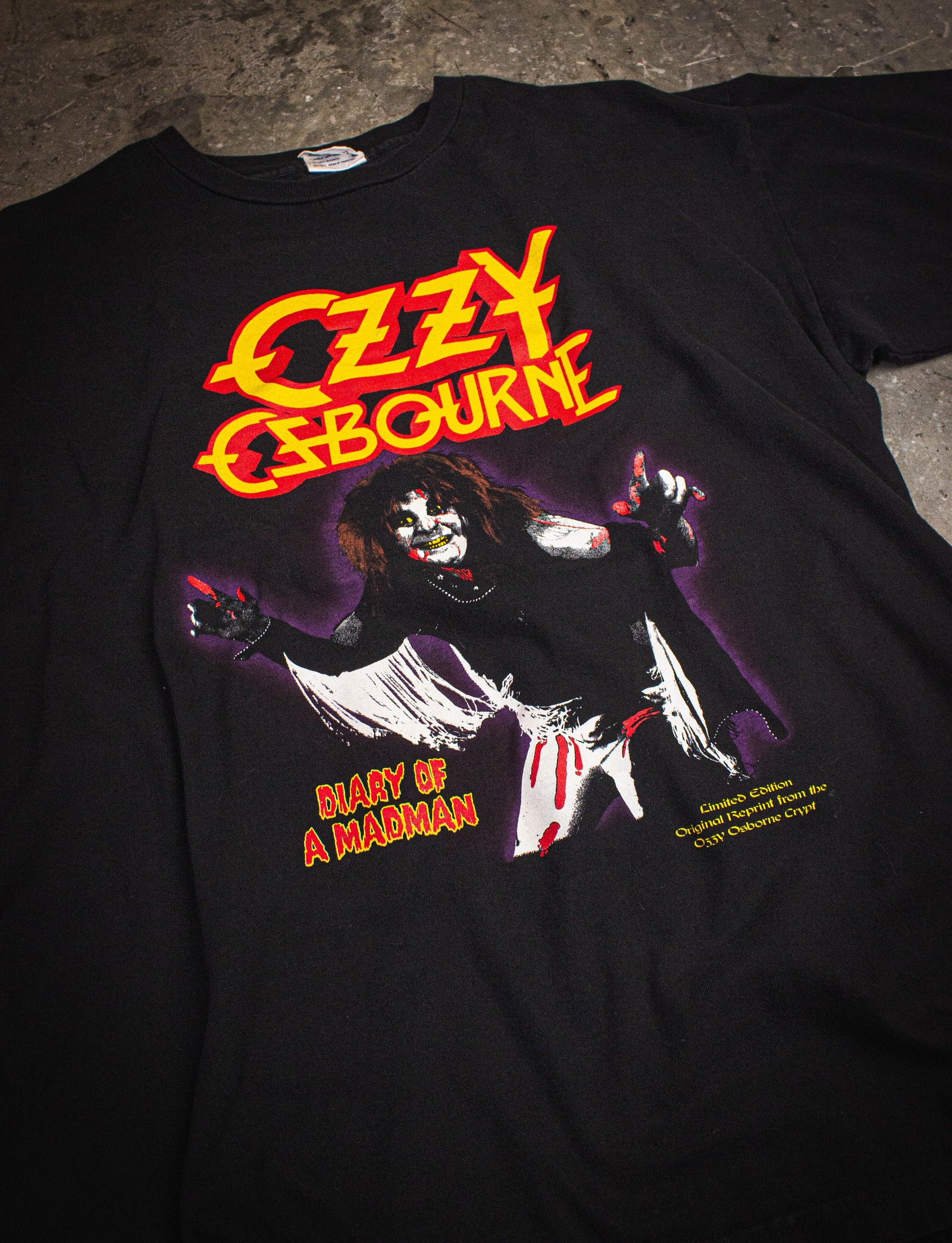 Vintage Ozzy Osbourne Diary Of A Madman Concert T Shirt 2000s Black XL