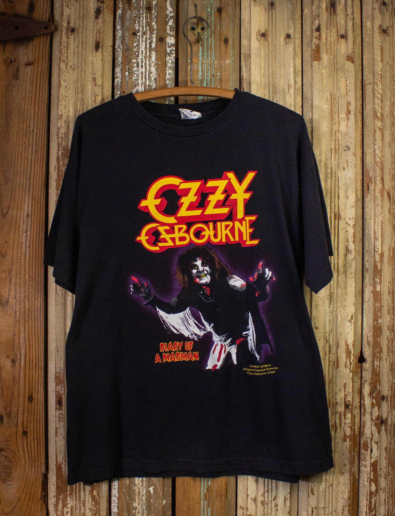 Vintage Ozzy Osbourne Diary Of A Madman Concert T Shirt 2000s Black XL