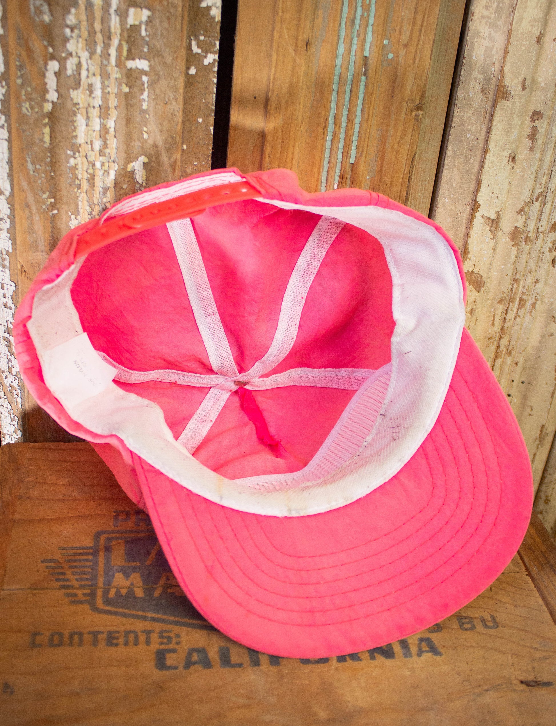 Vintage 90s Reebok Pink Snapback Hat