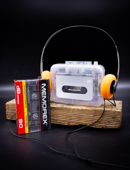 Retrokspekt Portable Cassette Player with Headphones
