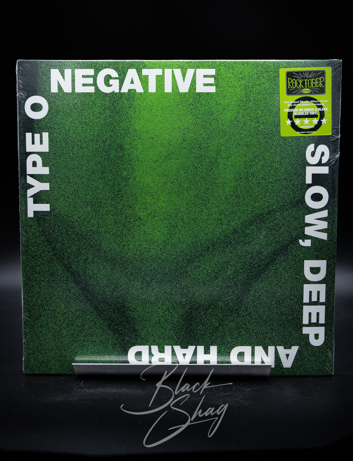 Type O Negative Slow, Deep and Hard LP (Green and Black Marbled Vinyl)