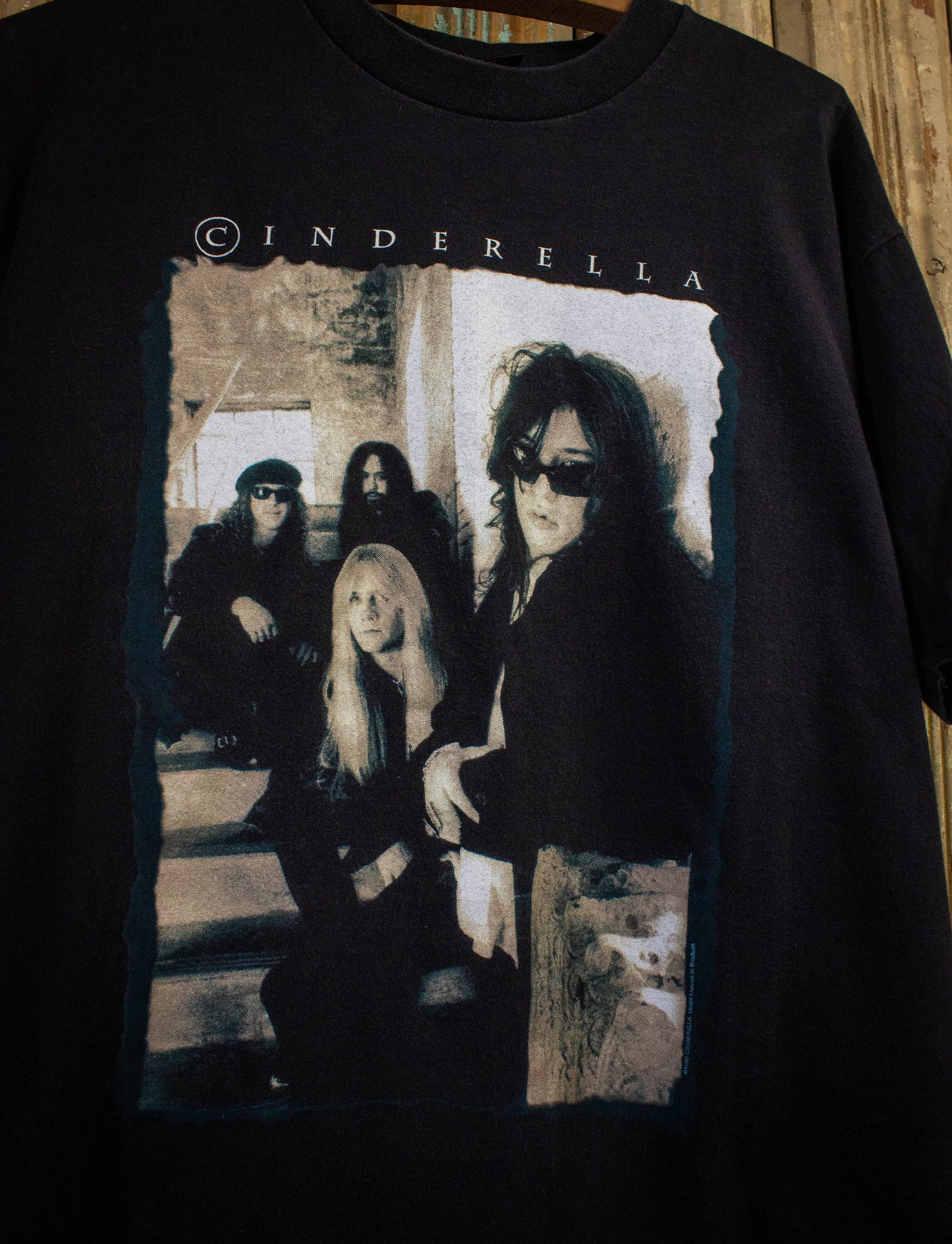 Vinatge Cinderella Still Climbing Tour Concert T Shirt 1995 Black Large