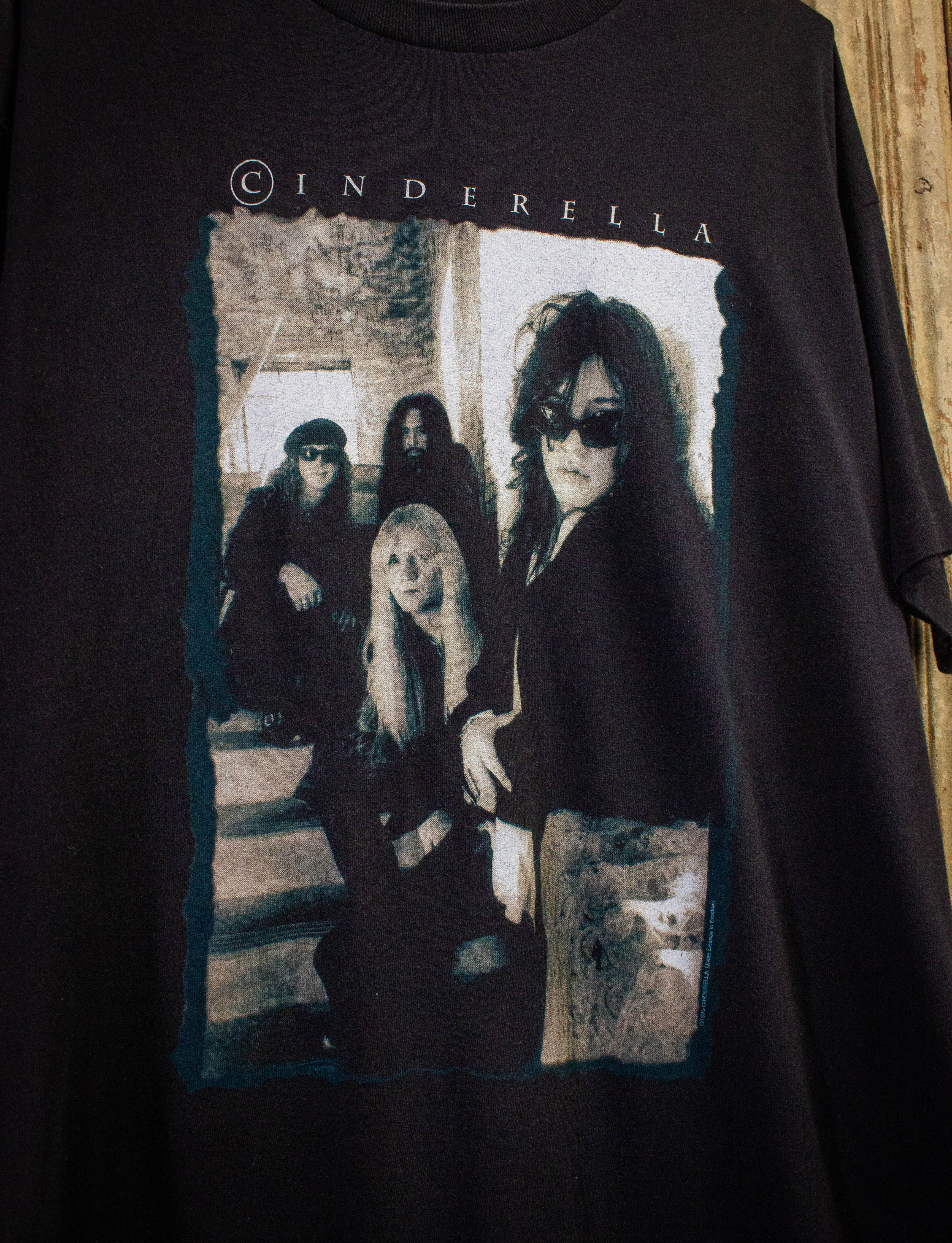 Vintage Cinderella Still Climbing Tour Concert T Shirt 1995 Black