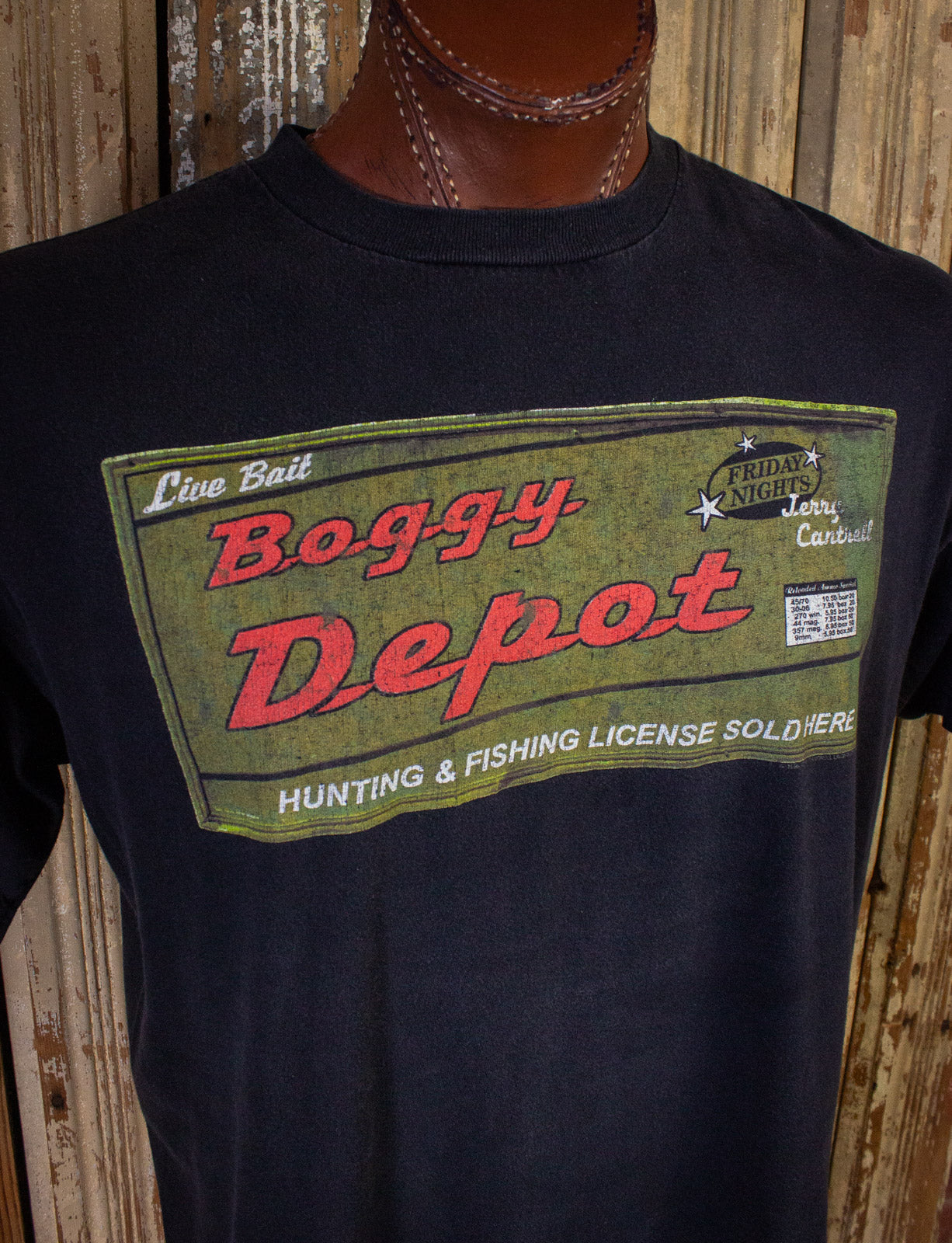 Vintage Jerry Cantrell Boggy Depot Concert T Shirt 1998 Black XL