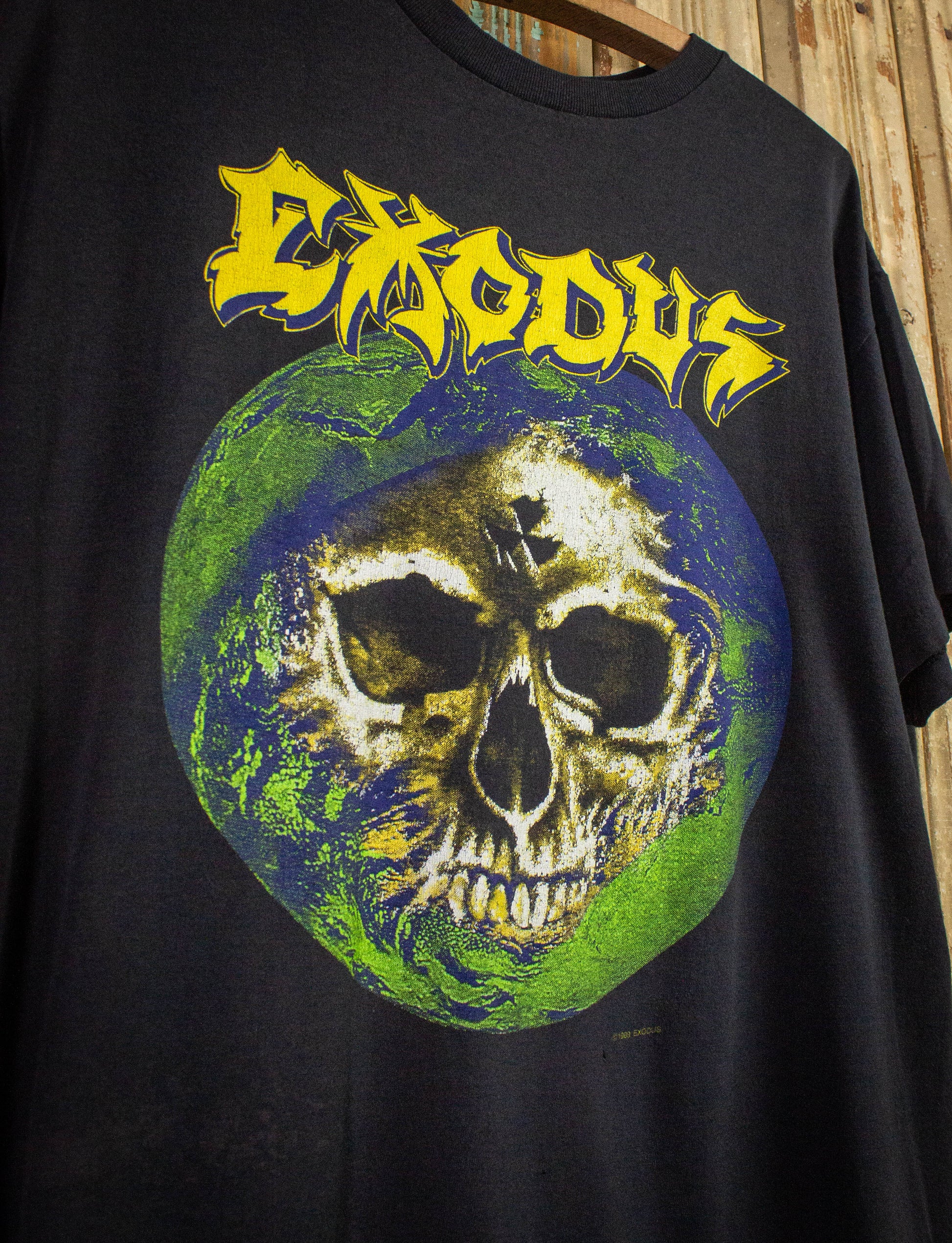 Vintag Exodus Toxic Waltz Concert T Shirt 1989 Black Large