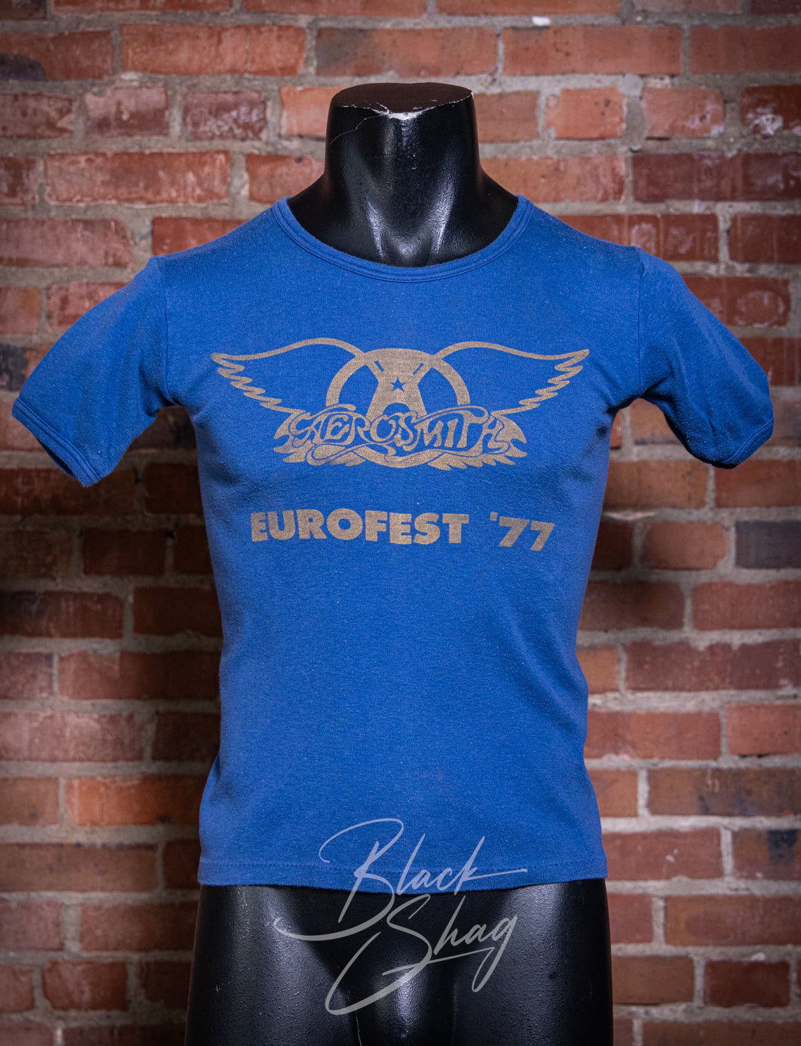Vintage 1977 Aerosmith Eurofest Concert T Shirt XS
