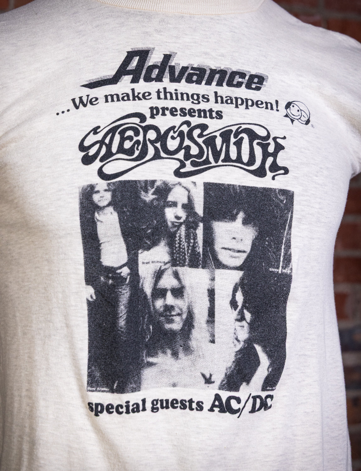 Vintage 1978 Aerosmith AC/DC Advance Concert T Shirt XS