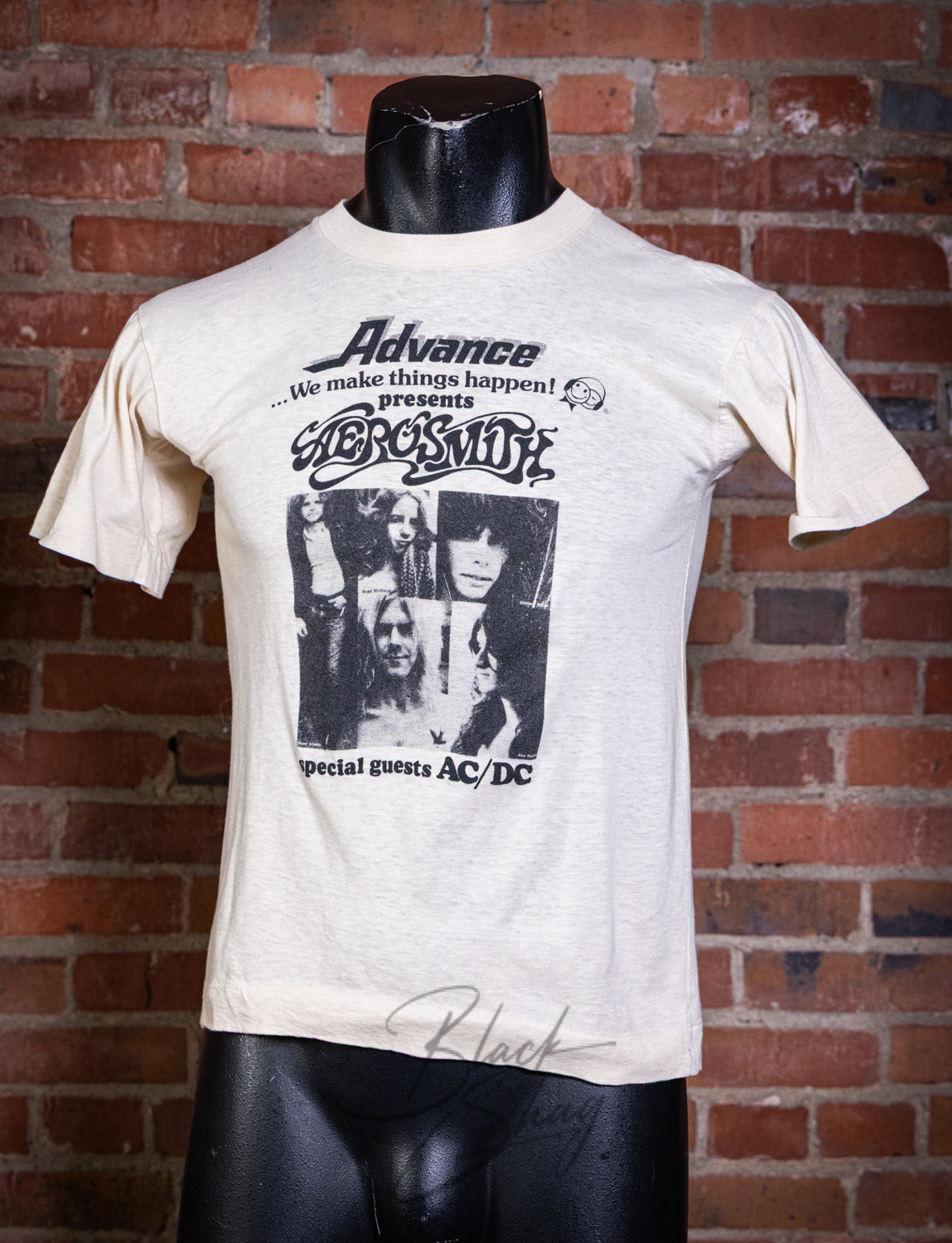 Vintage 1978 Aerosmith AC/DC Advance Concert T Shirt XS