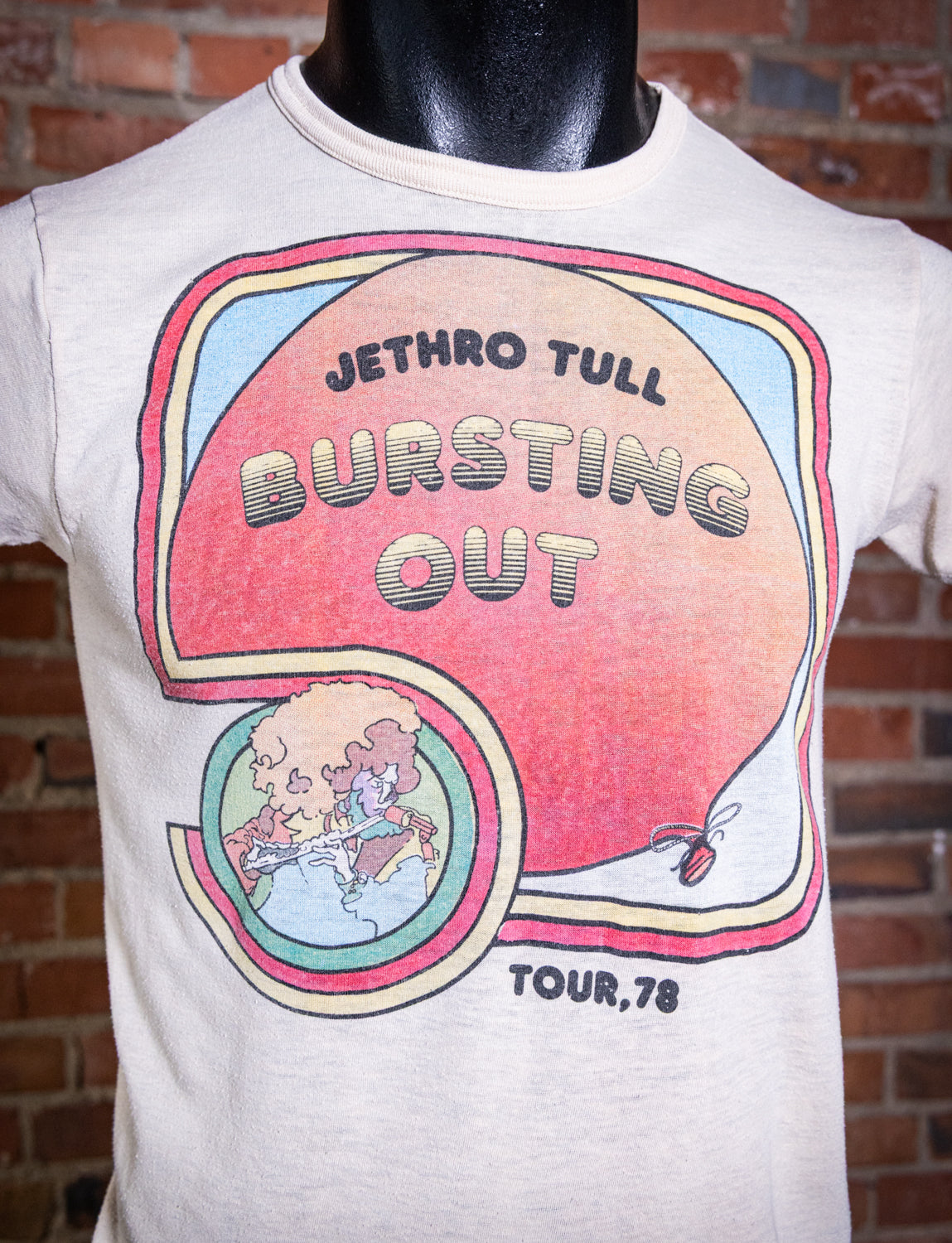 Vintage 1978 Jethro Tull Bursting Out Concert T Shirt Small