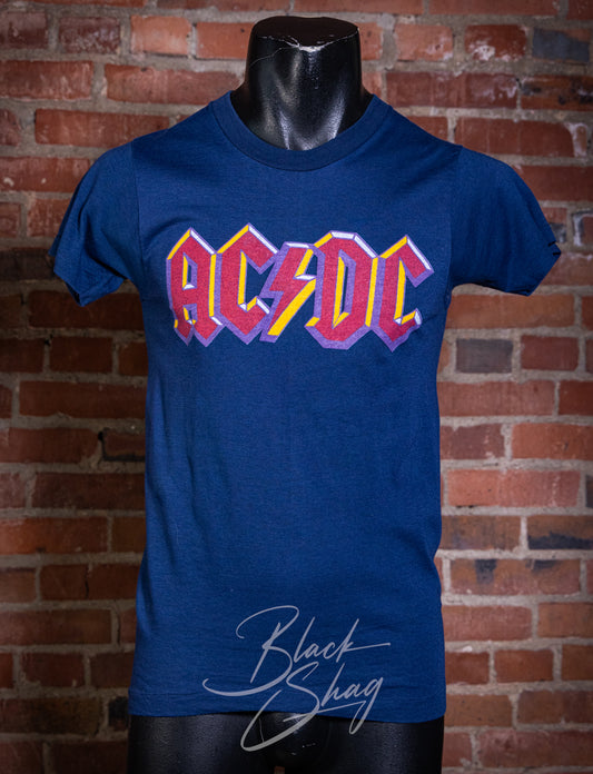 Vintage 1979 AC/DC Highway to Hell Tour Concert T Shirt XS