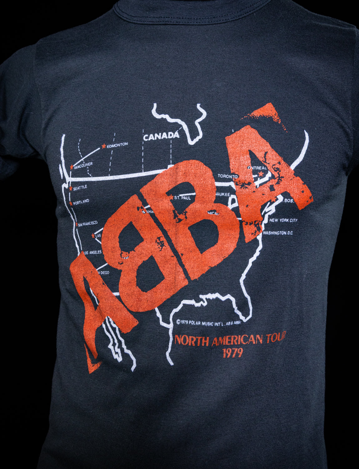 Vintage 1979 Abba North American Tour Concert T Shirt XS