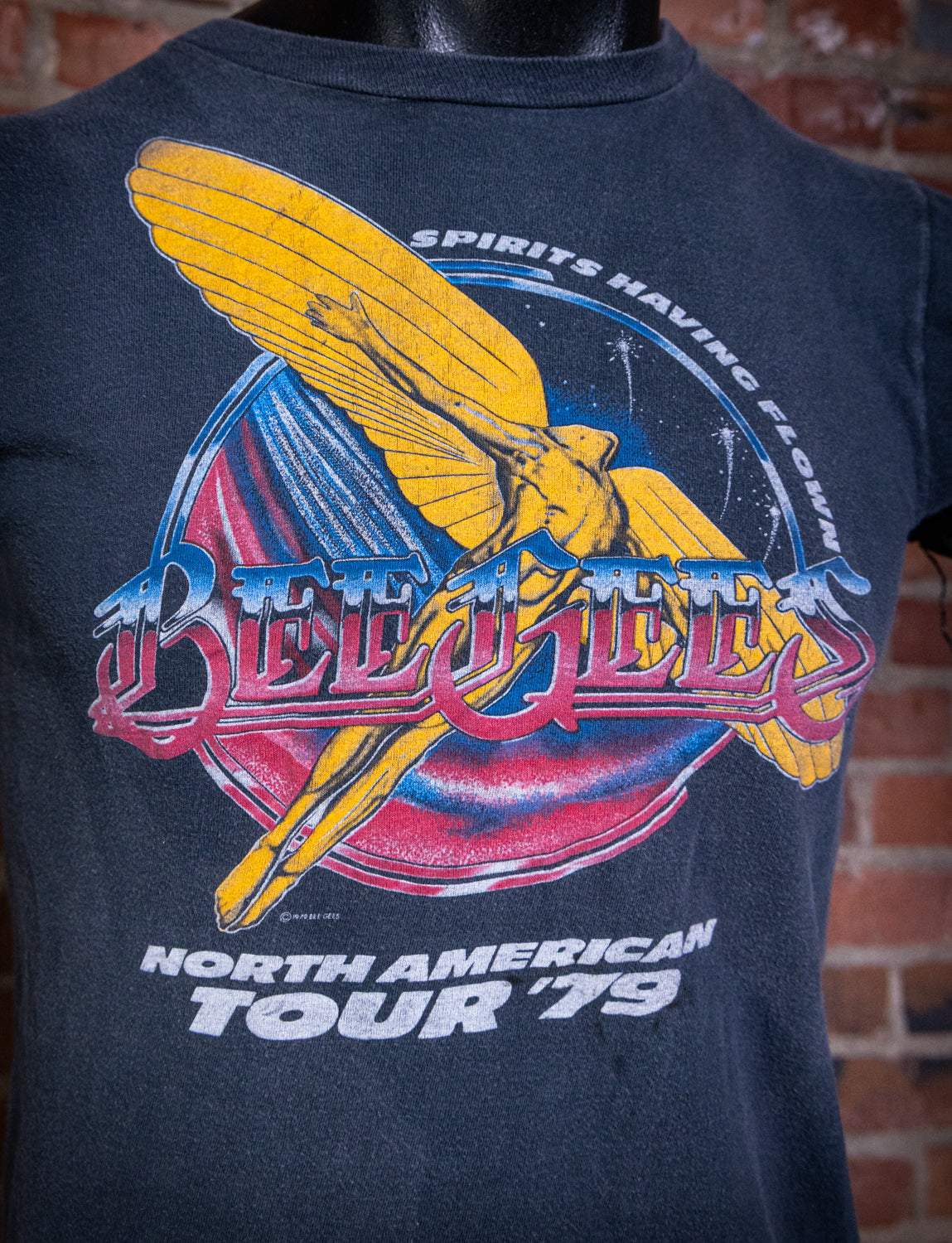 Vintage 1979 Bee Gees Spirits Having Flown North American Tour Concert T Shirt Small