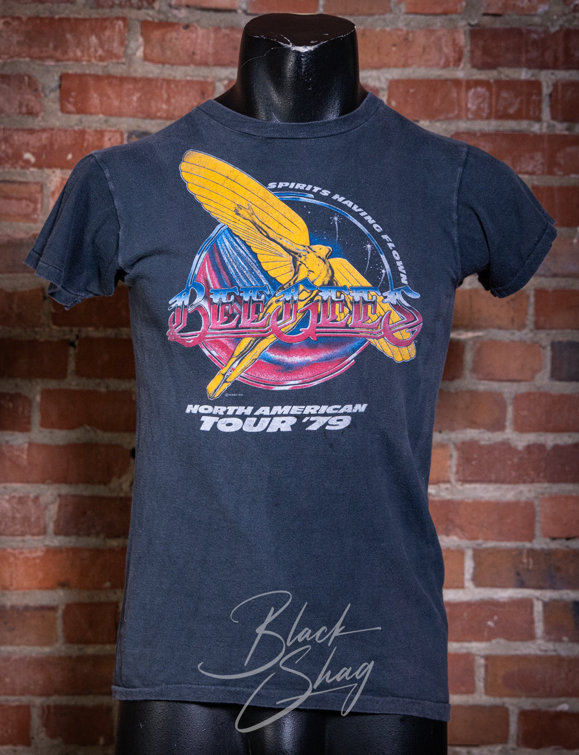 Vintage 1979 Bee Gees Spirits Having Flown North American Tour Concert T Shirt Small