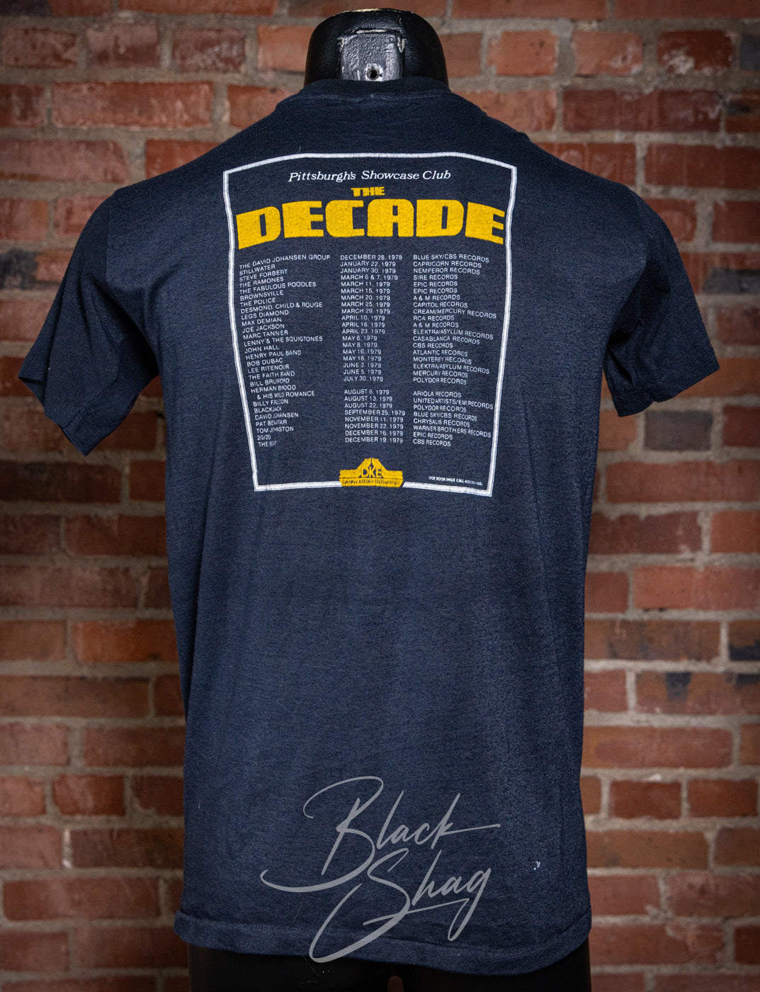 Vintage 1979 The Decade Home of Rock N Roll Promo T Shirt Small