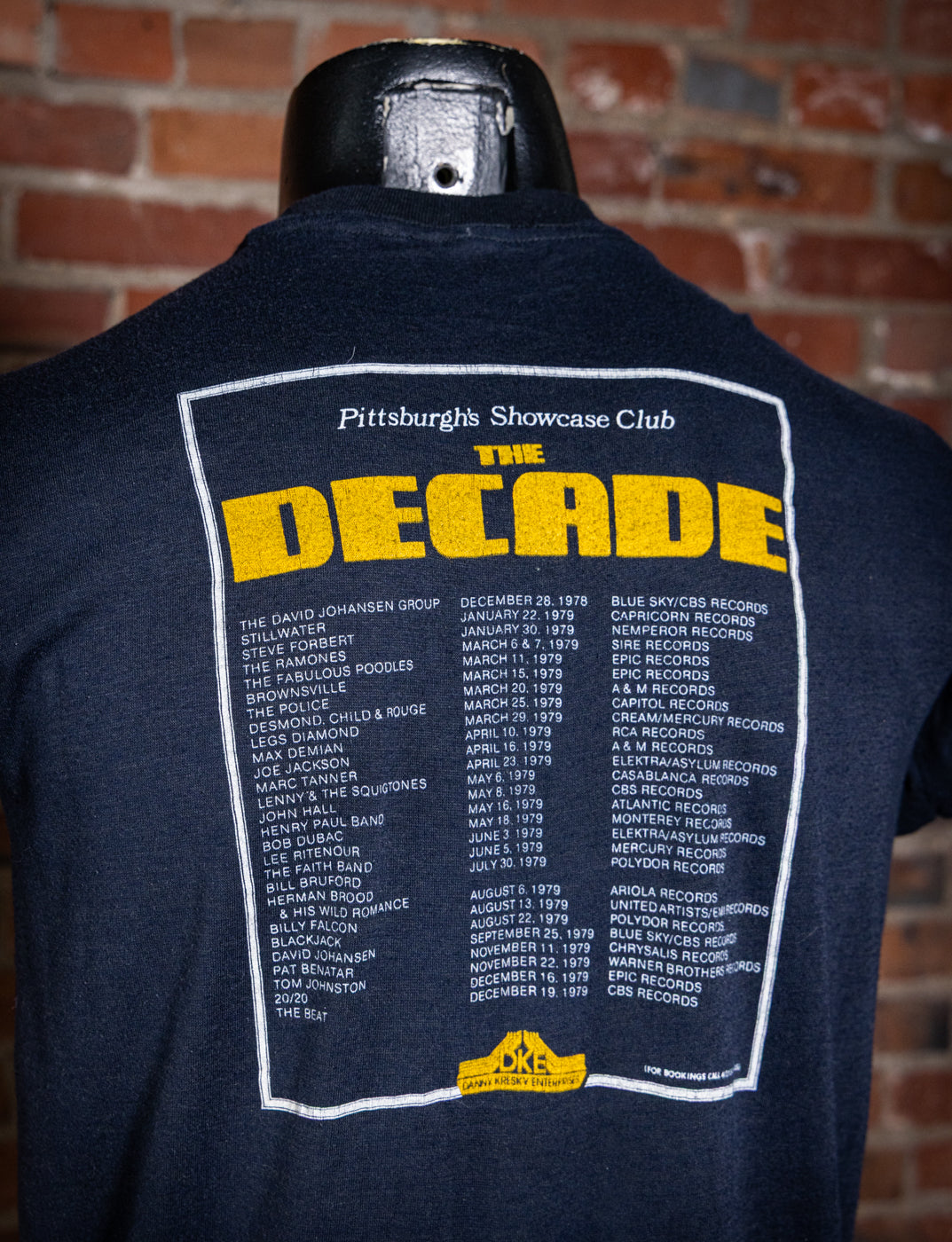 Vintage 1979 The Decade Home of Rock N Roll Promo T Shirt Small