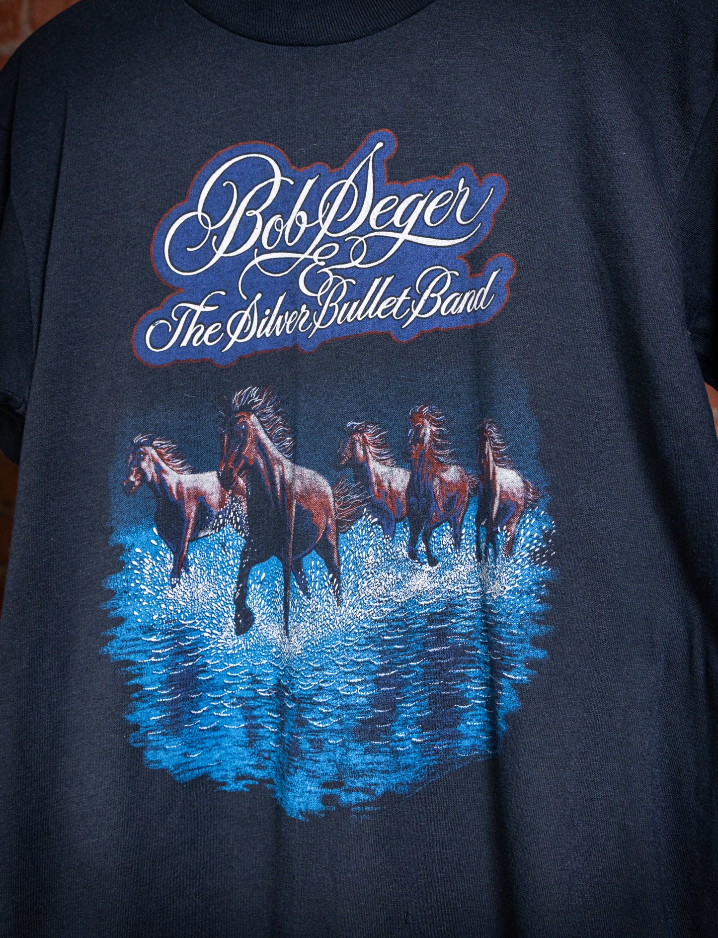 Vintage 1980 Bob Seger Touring Against The Wind Concert T Shirt Small