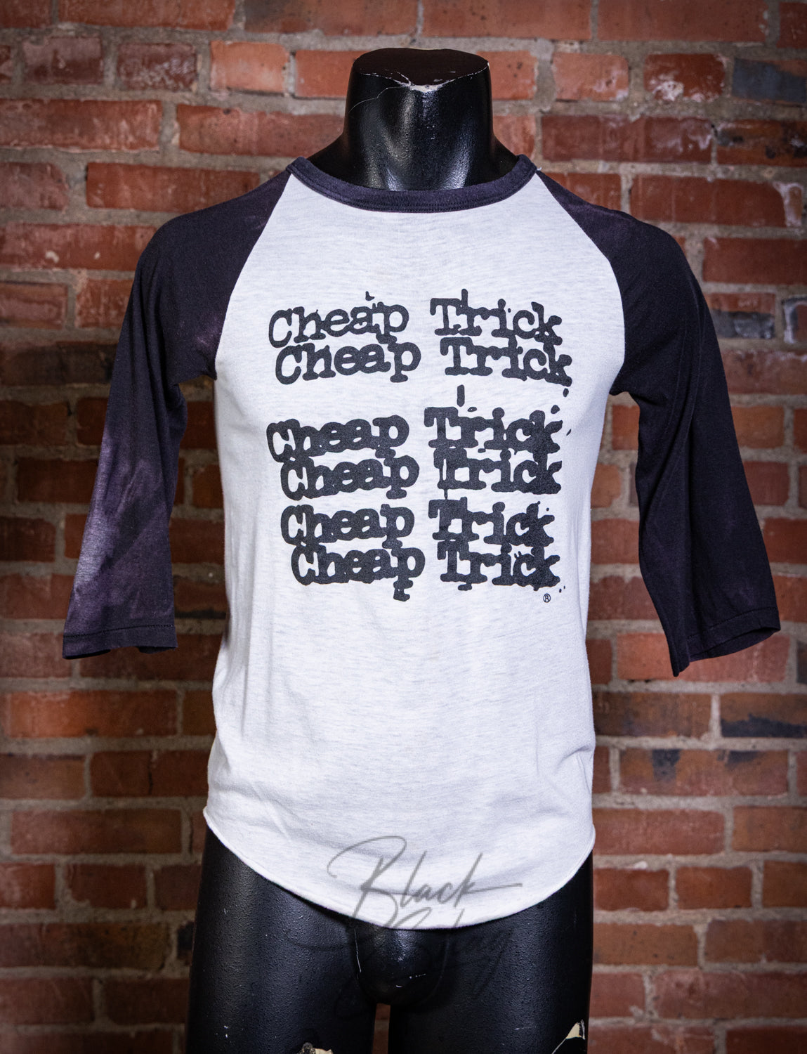 Vintage 1980 Cheap Trick Raglan Concert T Shirt XS