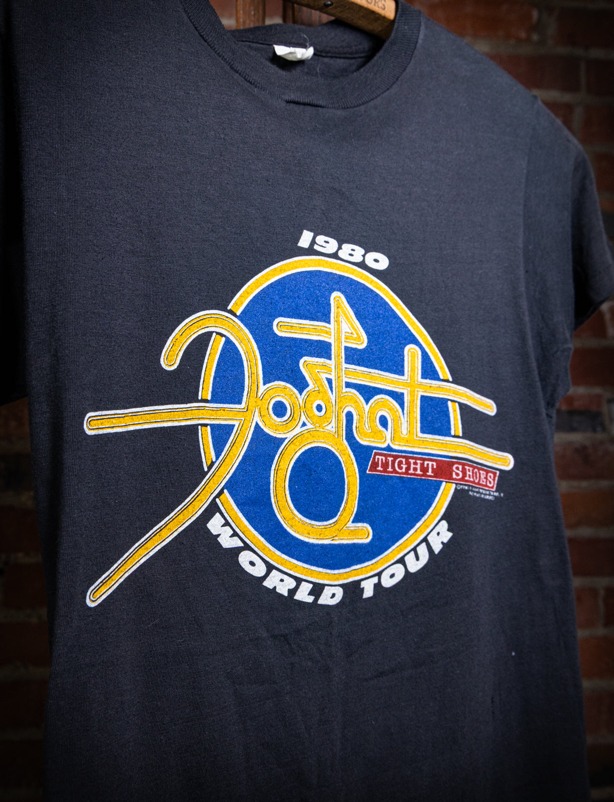Vintage 1980 Foghat Tight Shoes World Tour Concert T Shirt XS