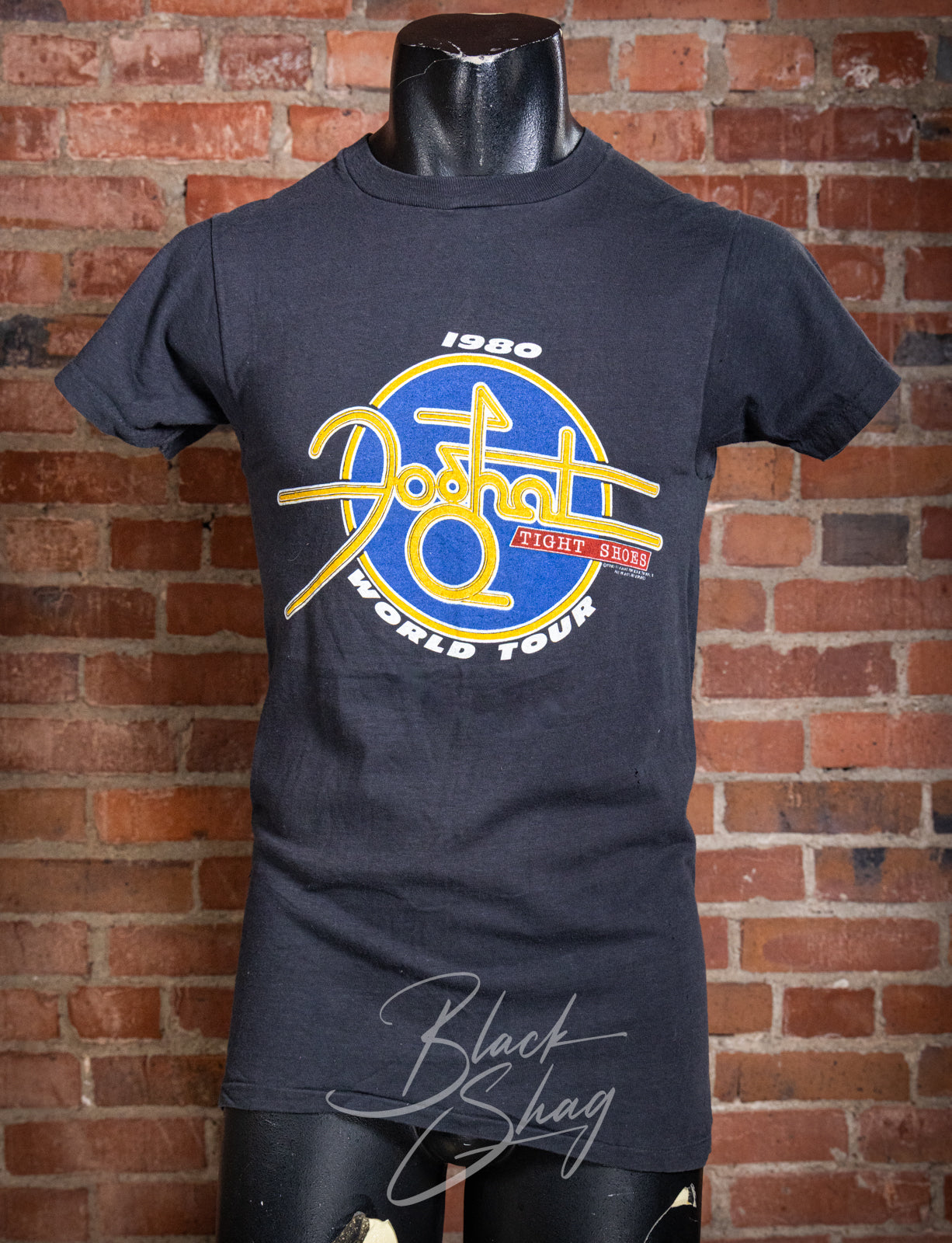 Vintage 1980 Foghat Tight Shoes World Tour Concert T Shirt XS