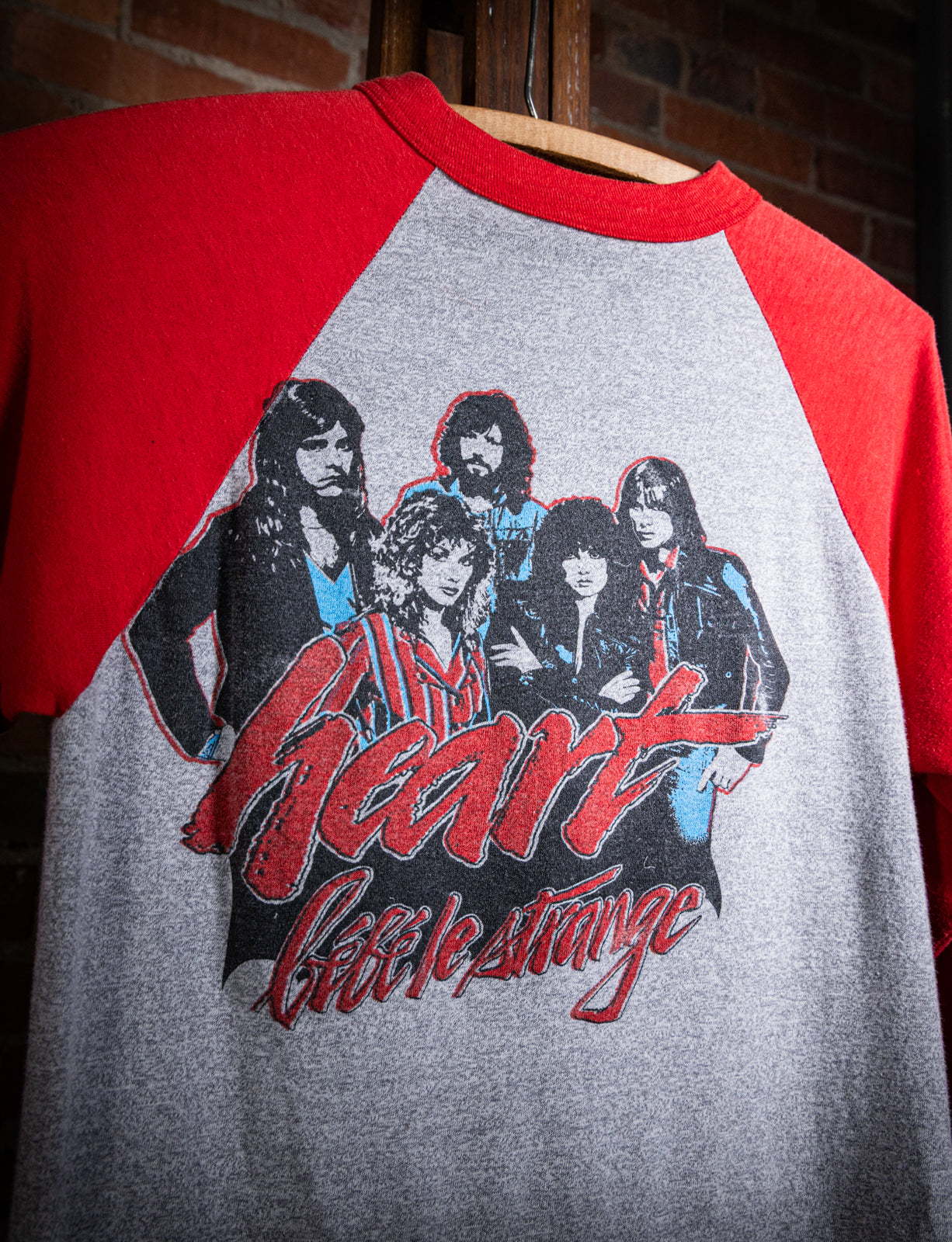 Vintage 1980 Heart Bebe Le Strange Raglan Concert T Shirt Small