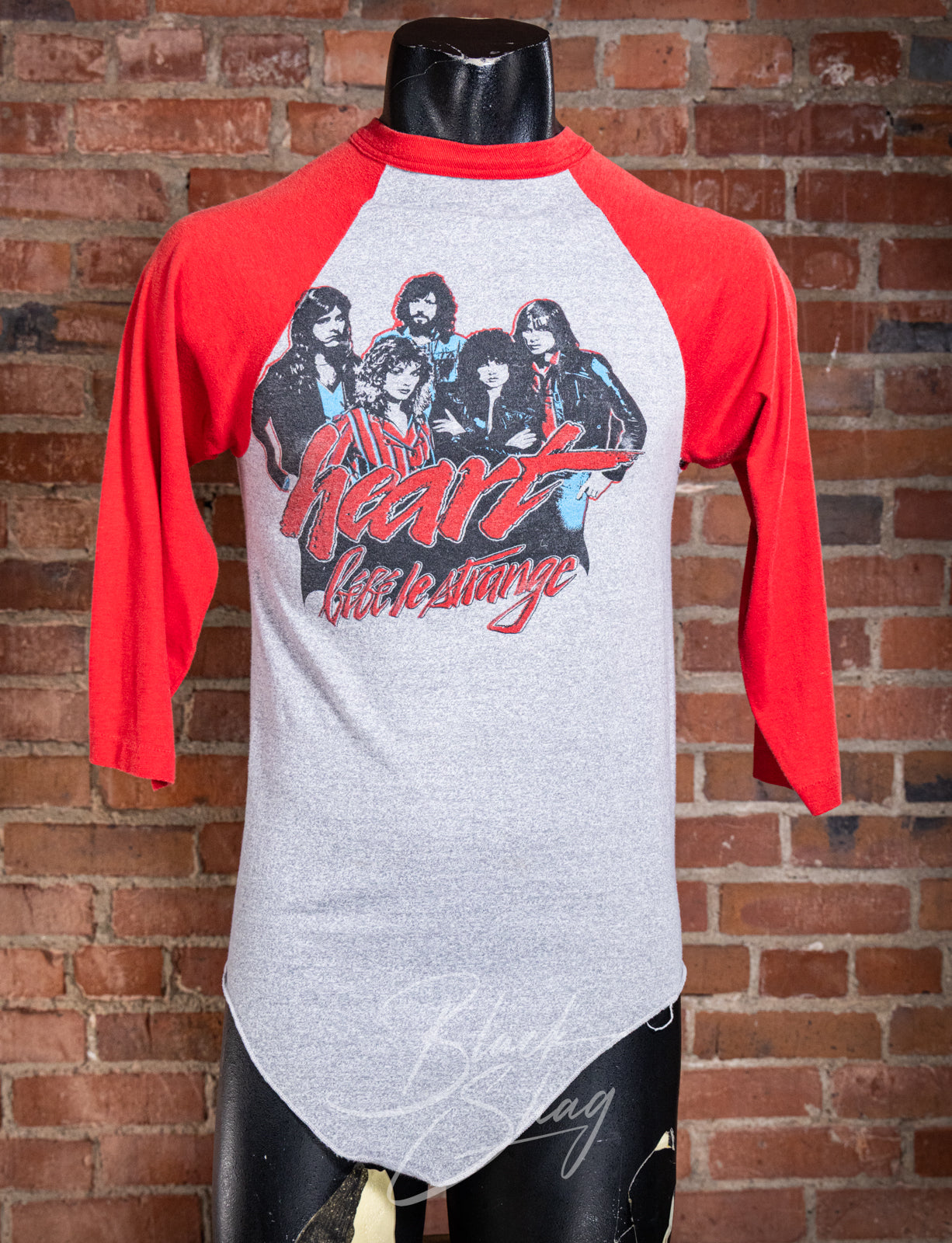 Vintage 1980 Heart Bebe Le Strange Raglan Concert T Shirt Small