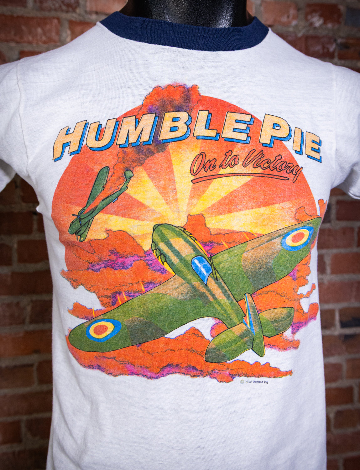 Vintage 1980 Humble Pie On to Victory Concert T Shirt XS
