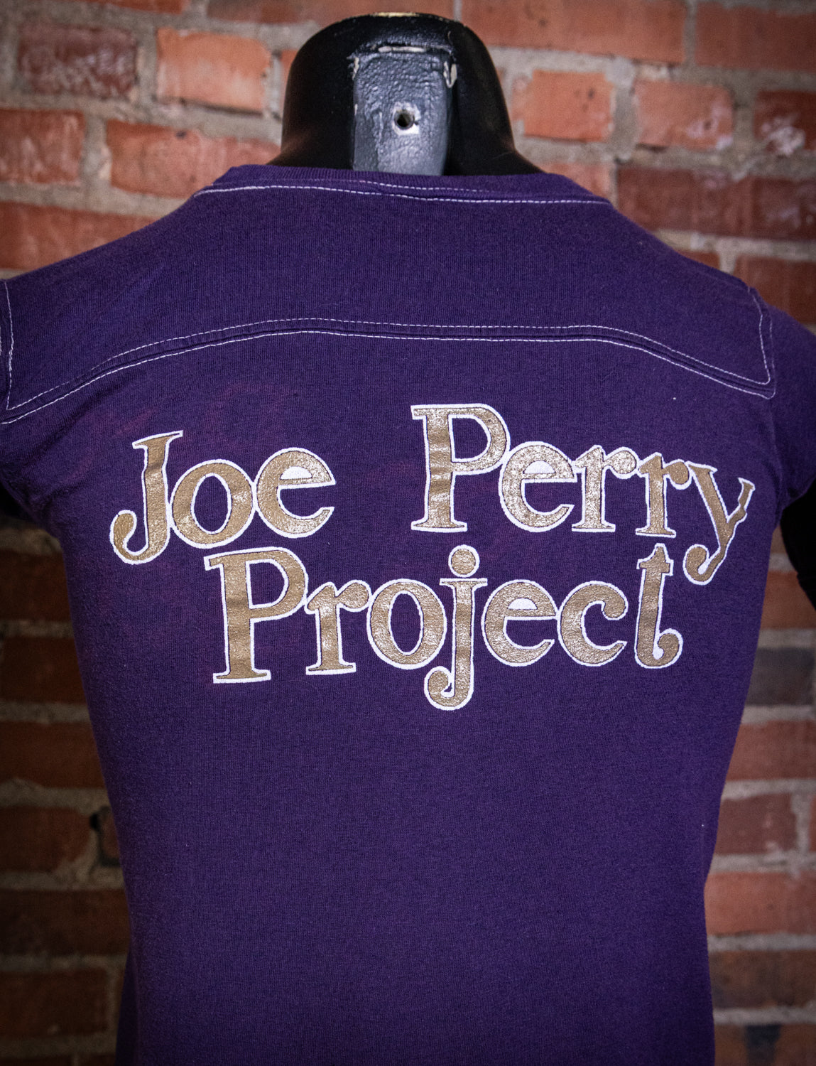 Vintage 1980 Joe Perry Project Glitter Print Concert T Shirt XS