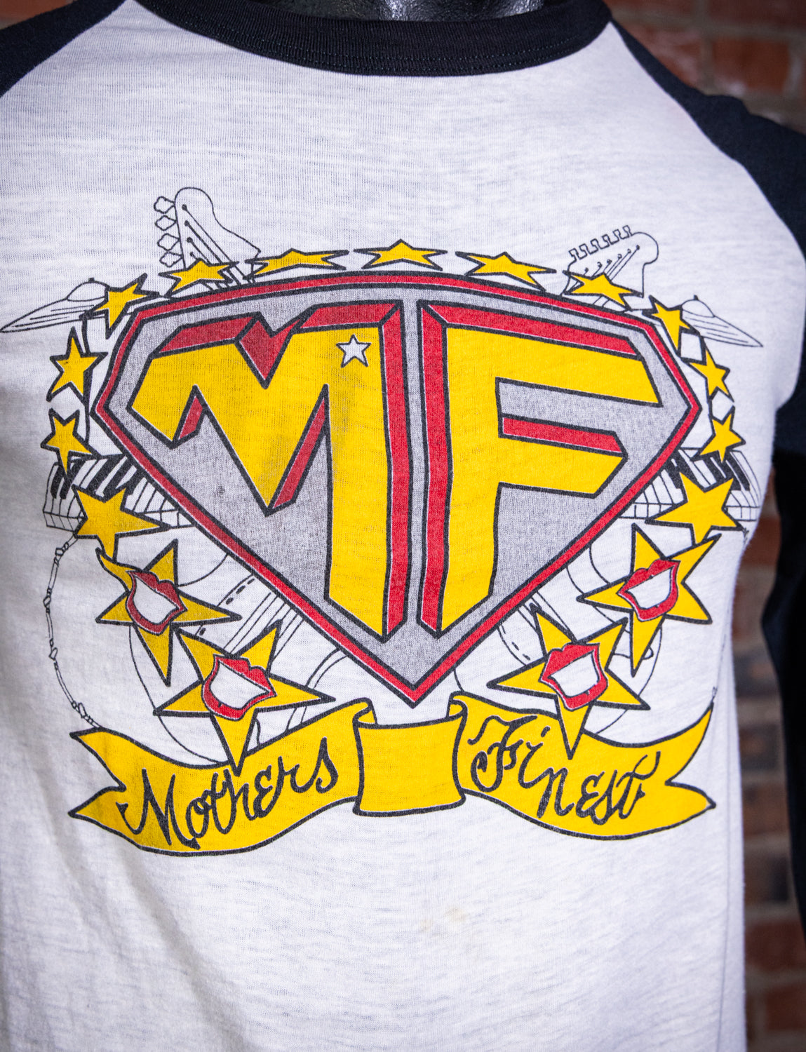 Vintage 1980 Mother's Finest Raglan Concert T Shirt Small