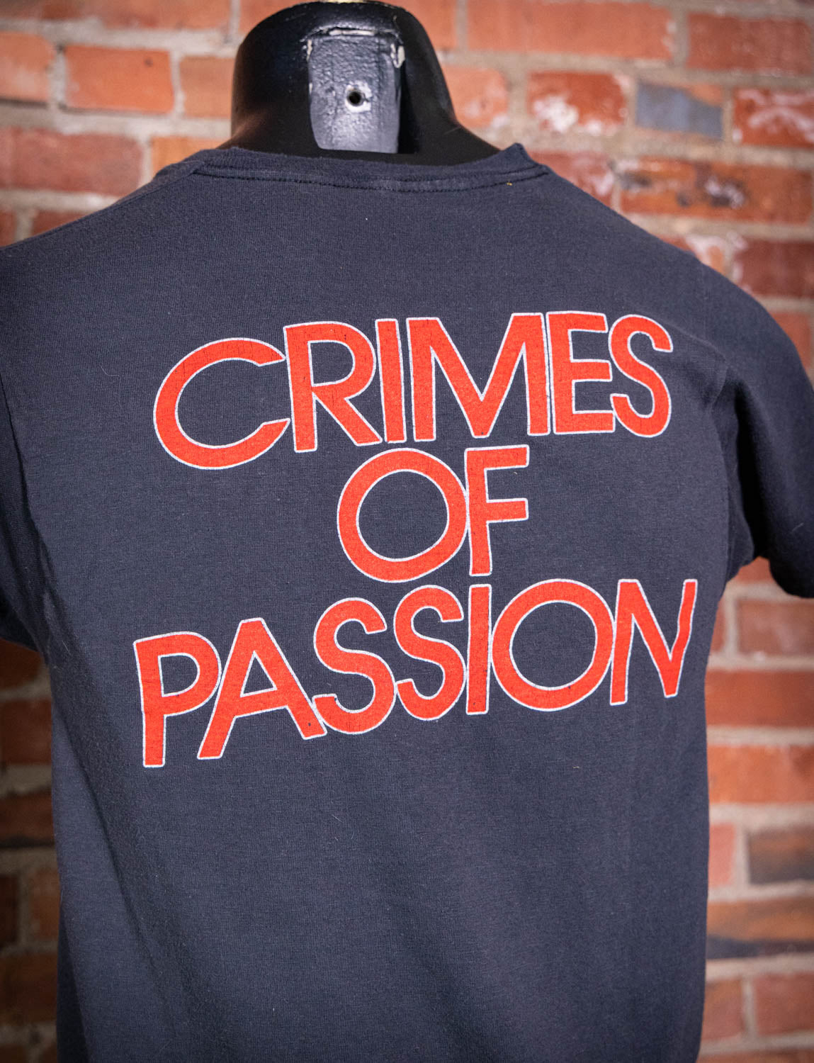 Vintage 1980 Pat Benatar Crimes of Passion Concert T Shirt Back Close 