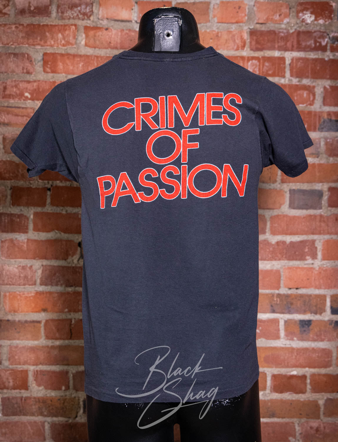 Vintage 1980 Pat Benatar Crimes of Passion Concert T Shirt Back