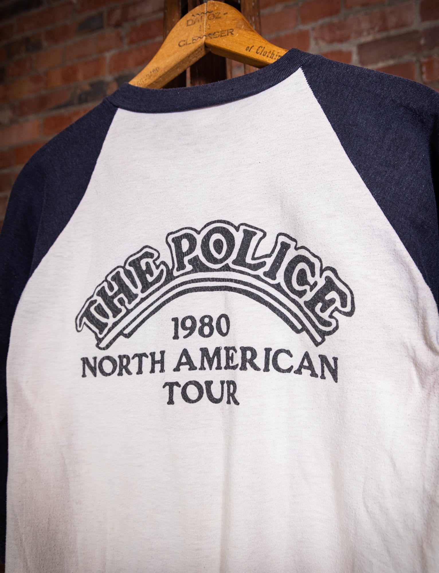 Vintage 1980 The Police North American Tour Raglan Concert T Shirt Medium